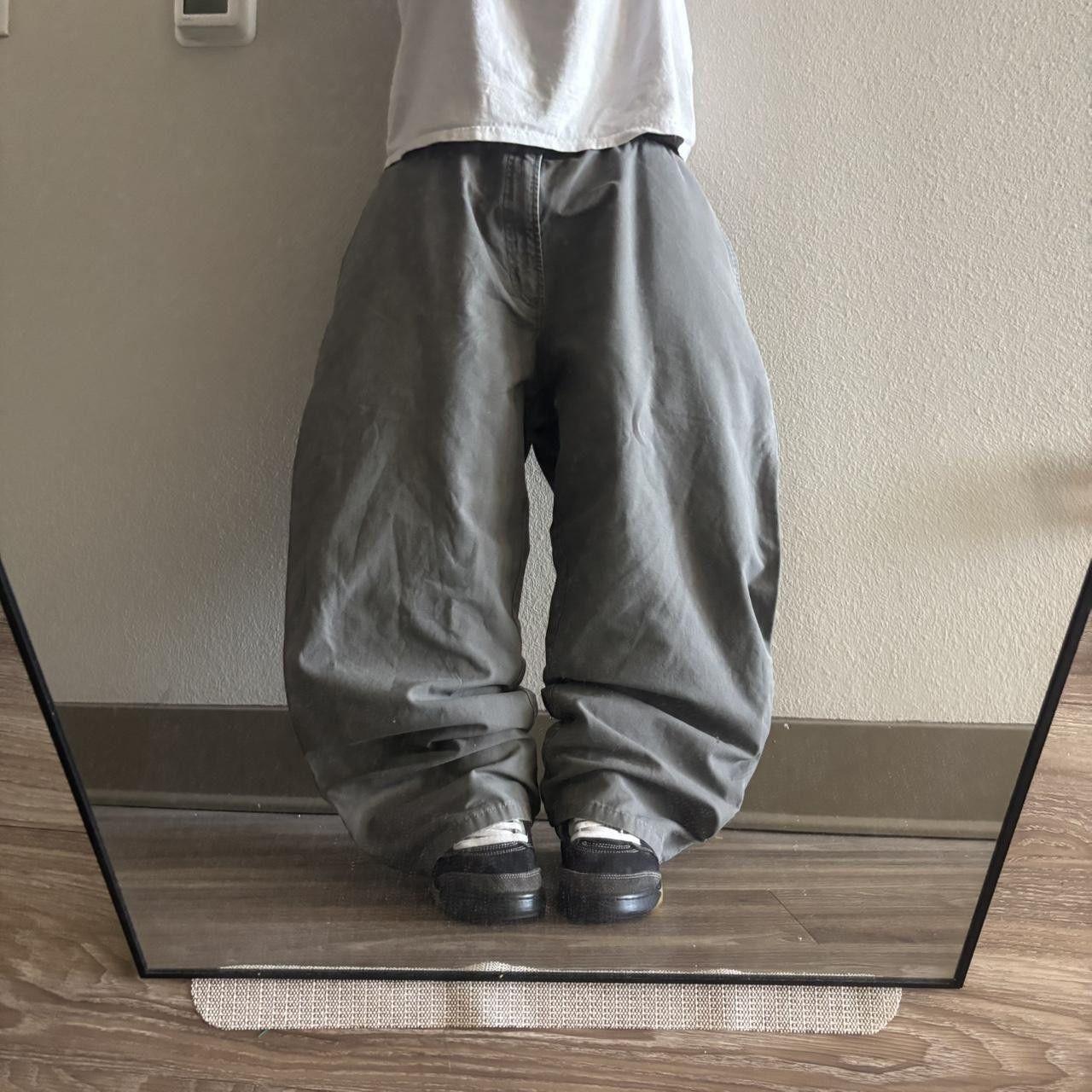 Japanese Brand Crazy Vintage Y2K/2000s Baggy Grey Workwear Skater Carpenter Pants! 40x29 Size US 40 / EU 56 - 1 Thumbnail