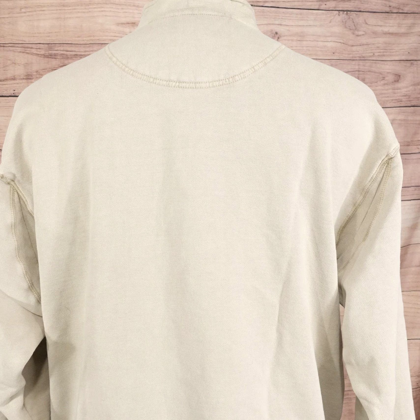 Orvis Orvis Sweatshirt Mens L Beige 1/4 Zip Fleece Pullover Pockets Outdoor Cotton Polyester Size US L / EU 52-54 / 3 - 7 Thumbnail