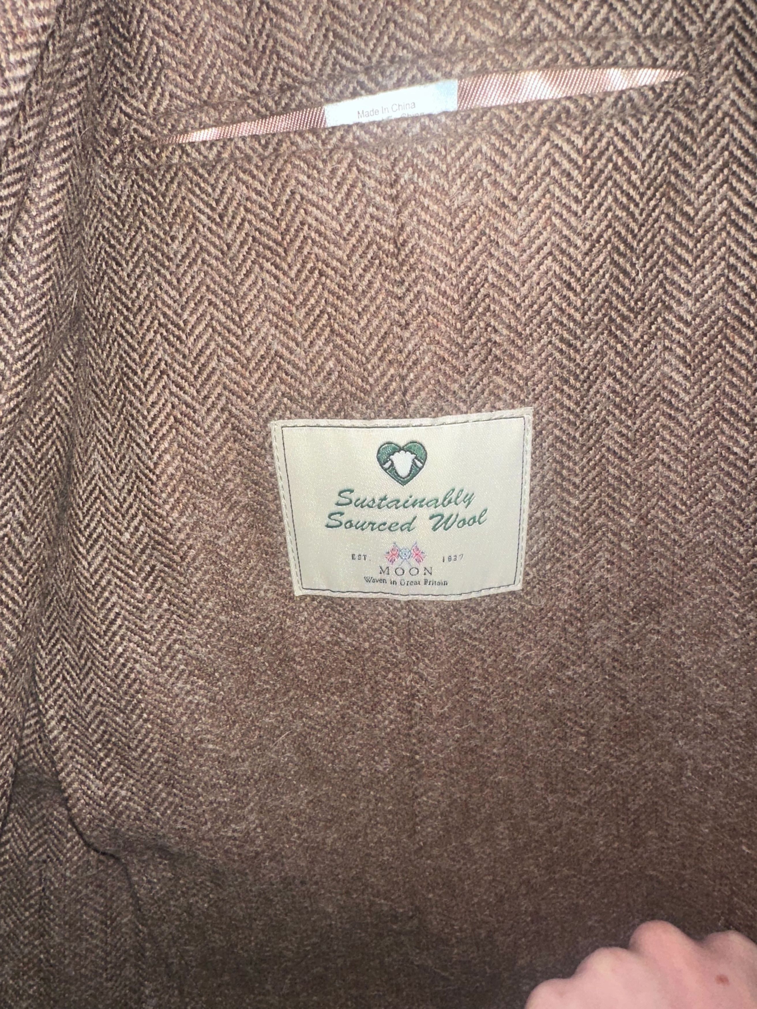 J.Crew J. Crew Brown Wool Suit Size 40R - 2 Thumbnail