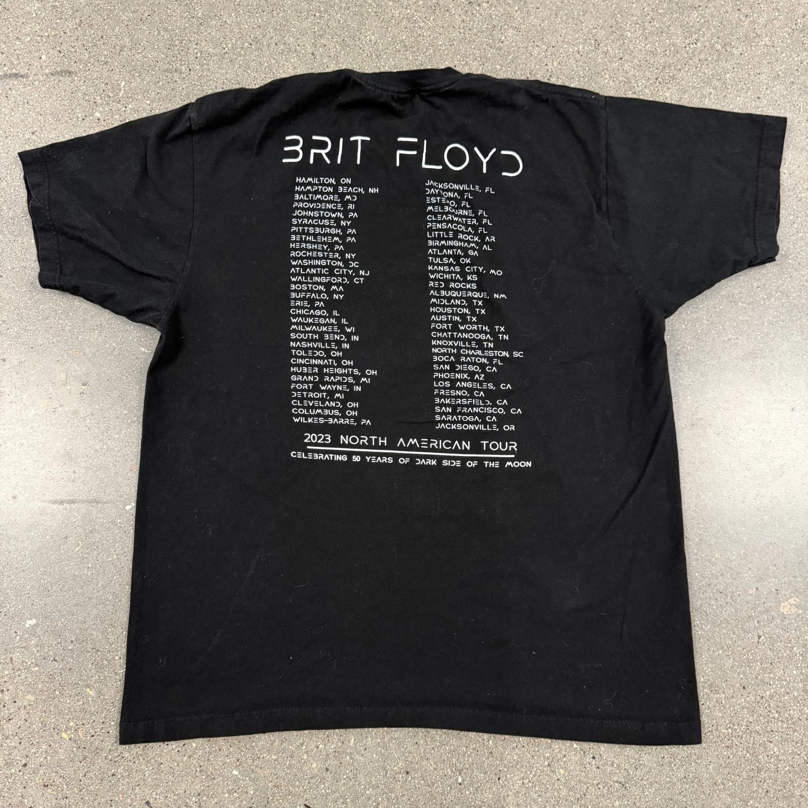 Tultex 2025 Brit Floyd 50 Years Dark Side of the Moon Tour Shirt XL Size US XL / EU 56 / 4 - 6 Thumbnail
