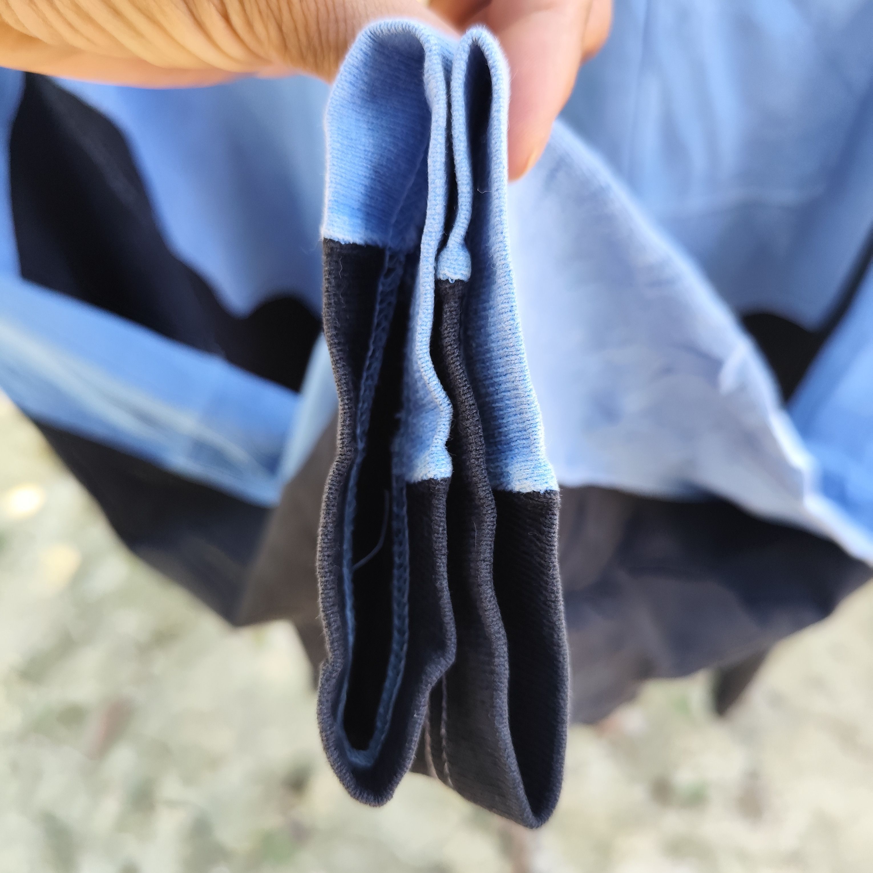 Cav Empt 🇯🇵CAV EMPT OVERDYE TURTLE NECK LONG SLEEVE BLUE/BLACK TEE Size US M / EU 48-50 / 2 - 5 Thumbnail