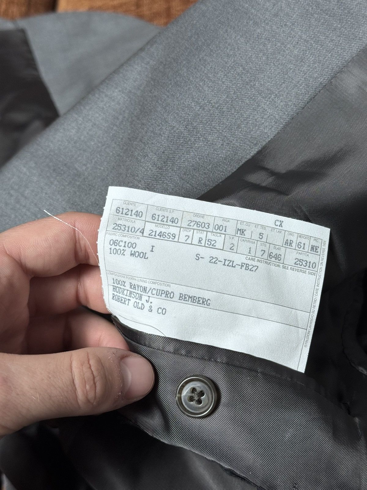 Ermenegildo Zegna Ermenegildo Zegna Suit Jacket size 52 R Size 52R - 6 Thumbnail
