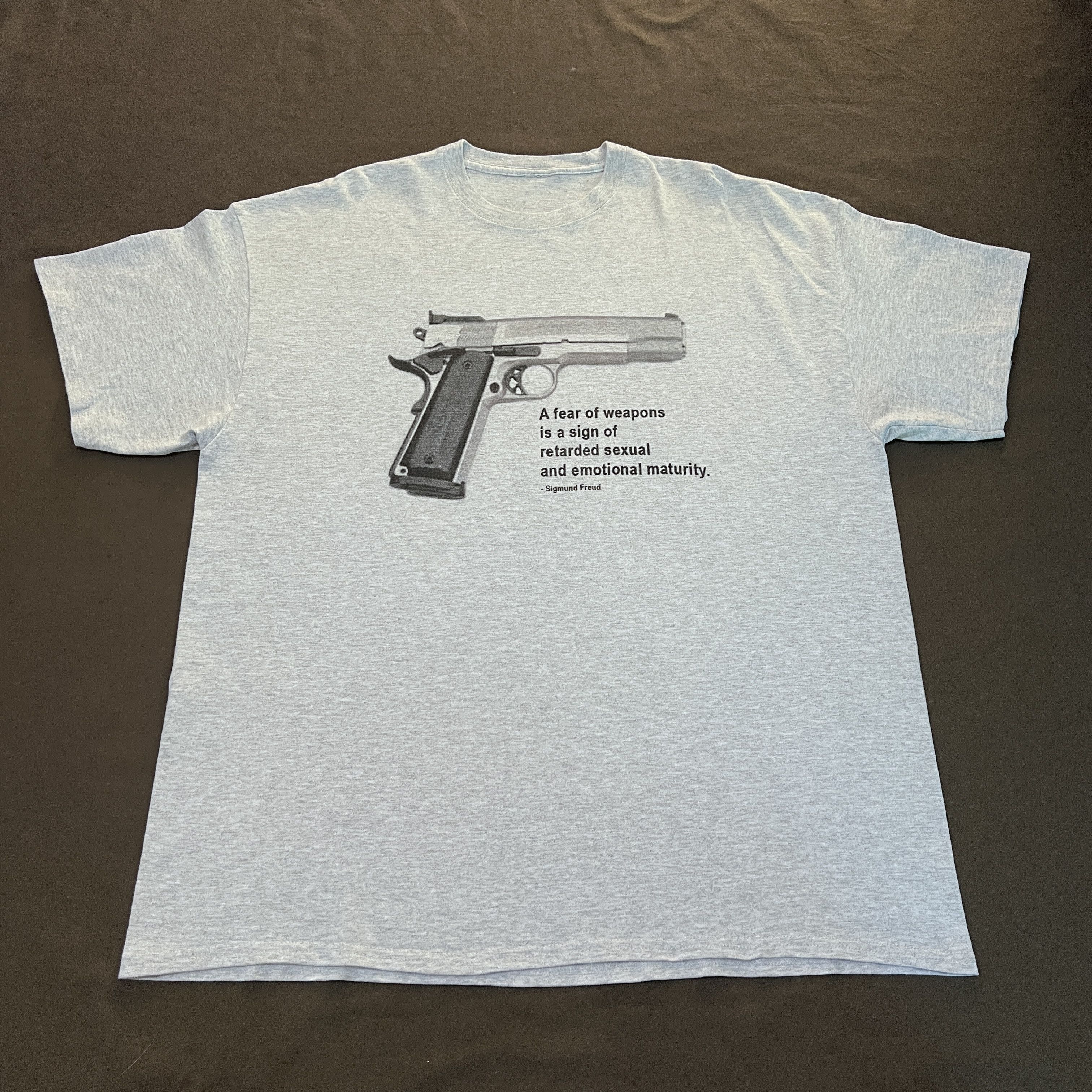 Vintage Vintage Y2K Sigmund Freud Quote Promo Tee 2XL Gun Size US XXL / EU 58 / 5 - 2 Thumbnail