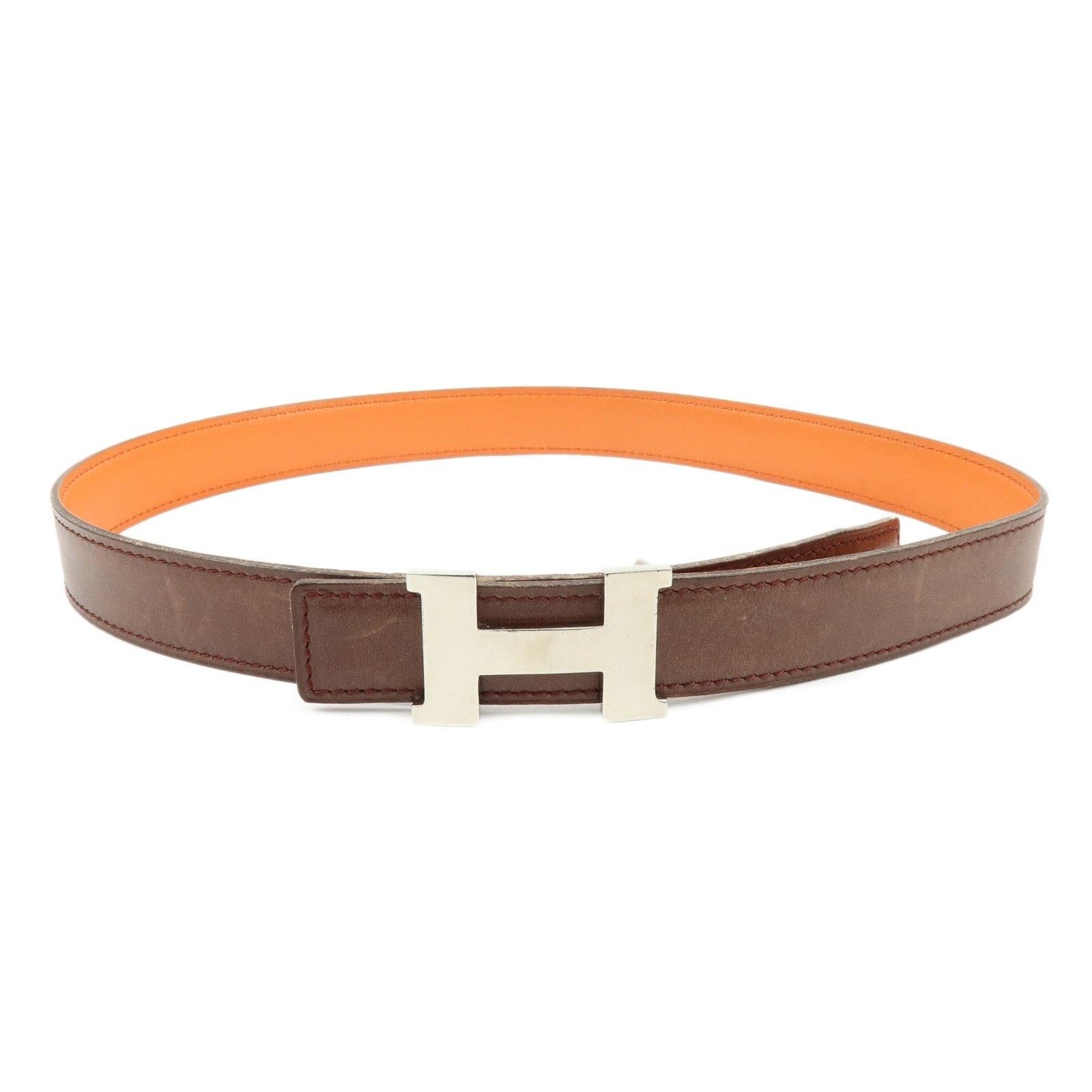 Hermes Hermes Constance H Buckle Reversible Leather Belt Brown Size ONE SIZE - 1 Thumbnail