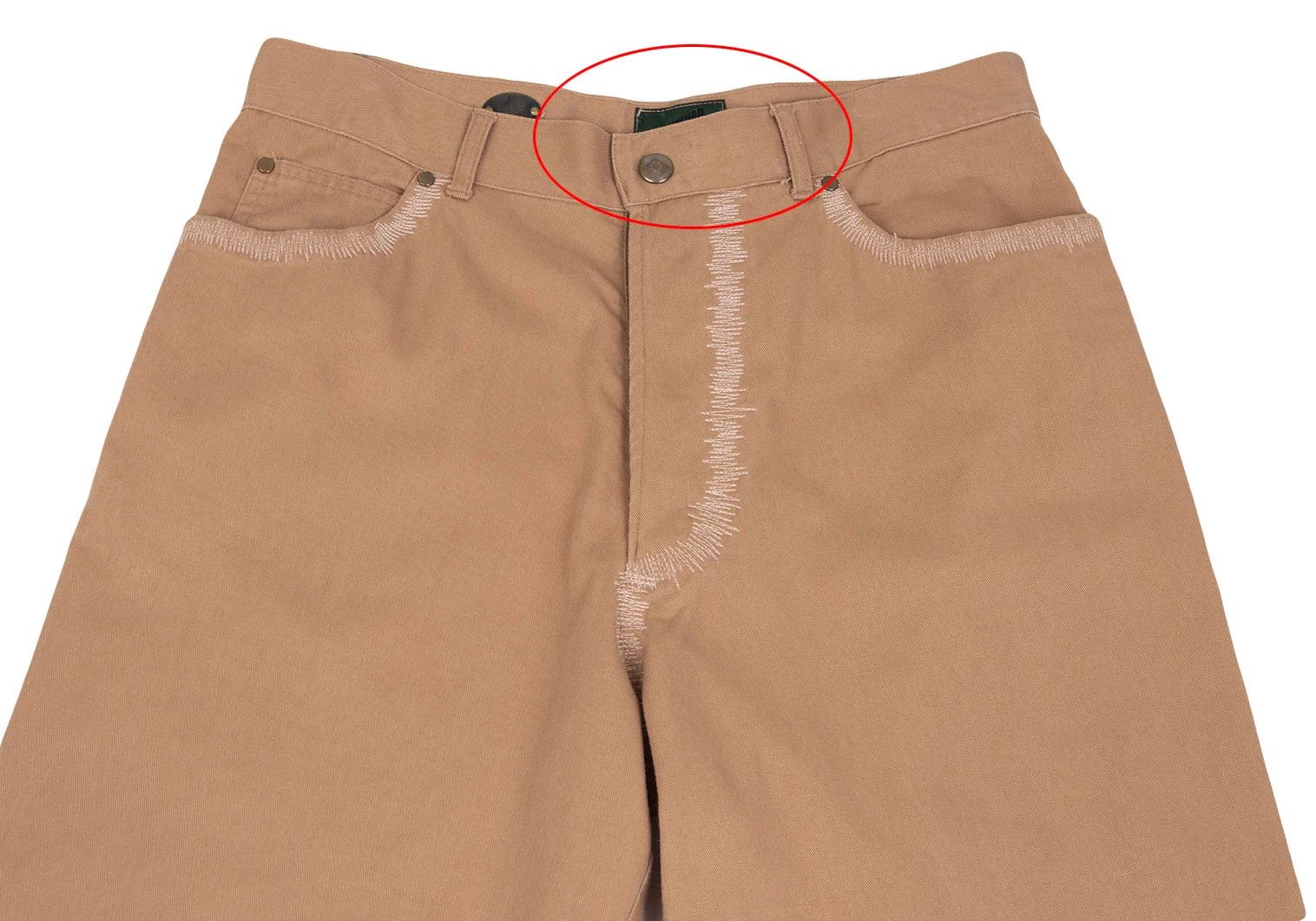 Jean Paul Gaultier Cotton Tapered Pants in Beige Size 48 Size US 32 / EU 48 - 2 Thumbnail