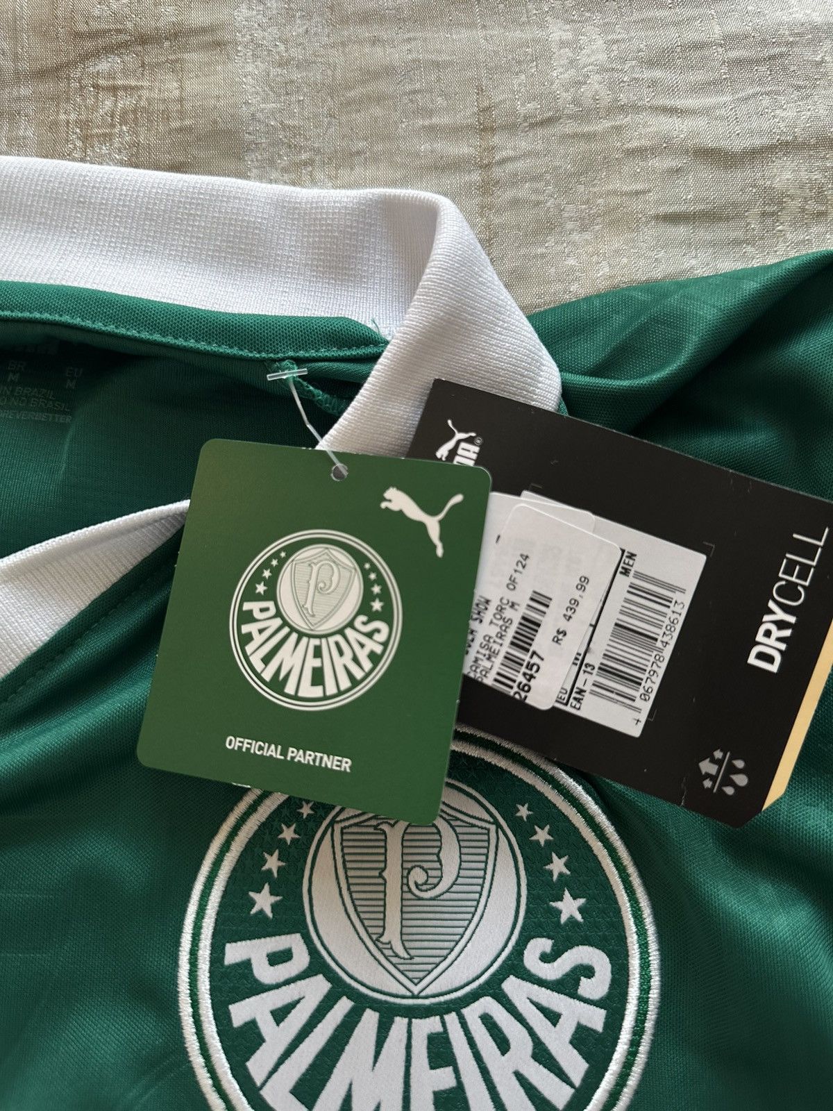 Puma Palmeiras Football team jersey Size US L / EU 52-54 / 3 - 6 Thumbnail