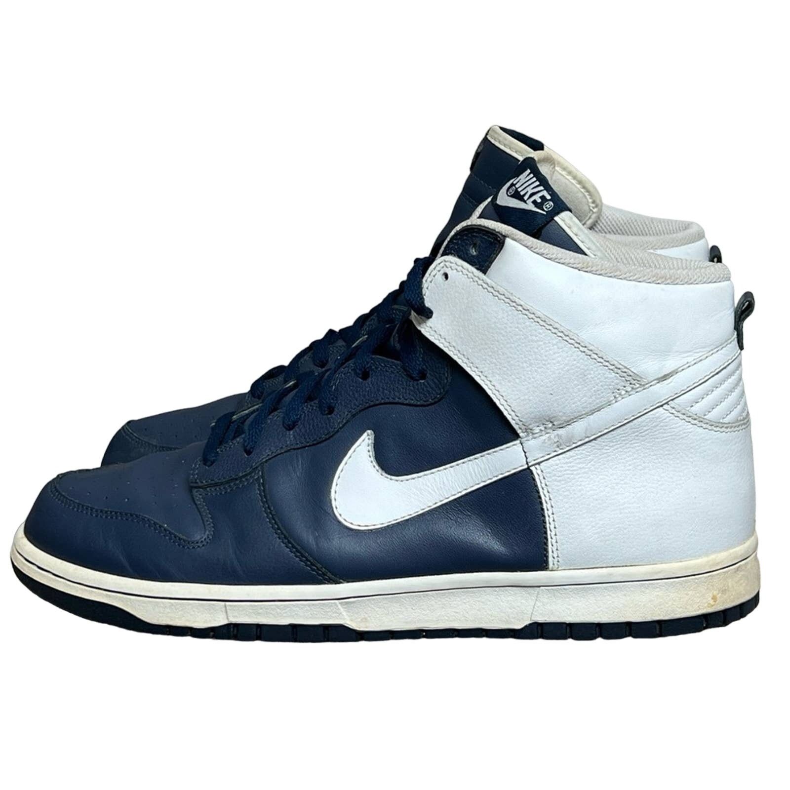 Nike Nike Dunk High 2006 Mens Size 13 VP Navy White Leather RARE Size US 13 / EU 46 - 1 Thumbnail
