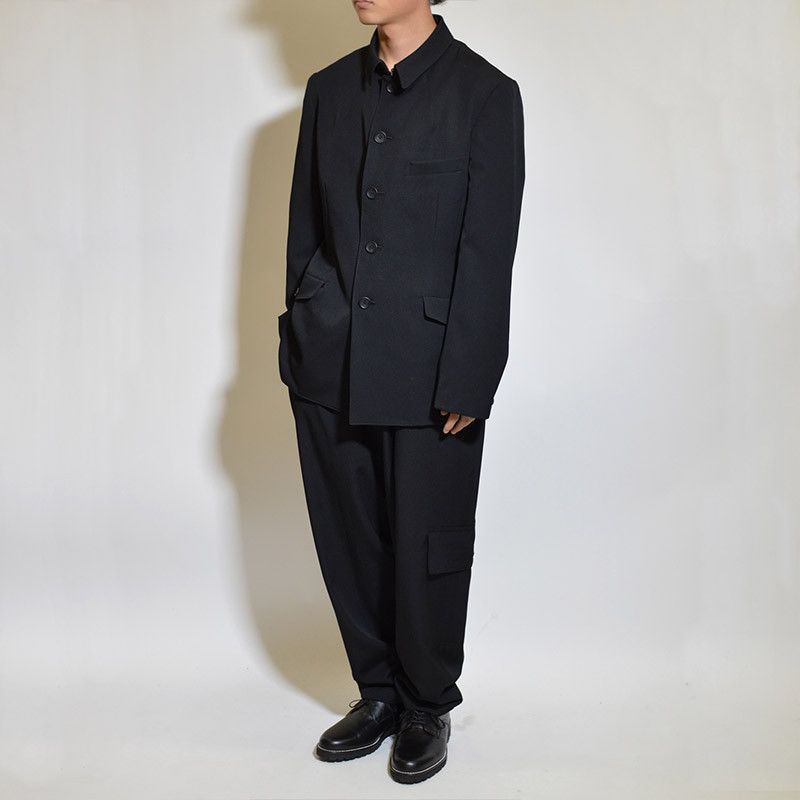 Yohji Yamamoto Yohji Yamamoto Pour Homme HOOK COLLAR 5 SINGLE JACKET BLAZER Size US L / EU 52-54 / 3 - 5 Thumbnail