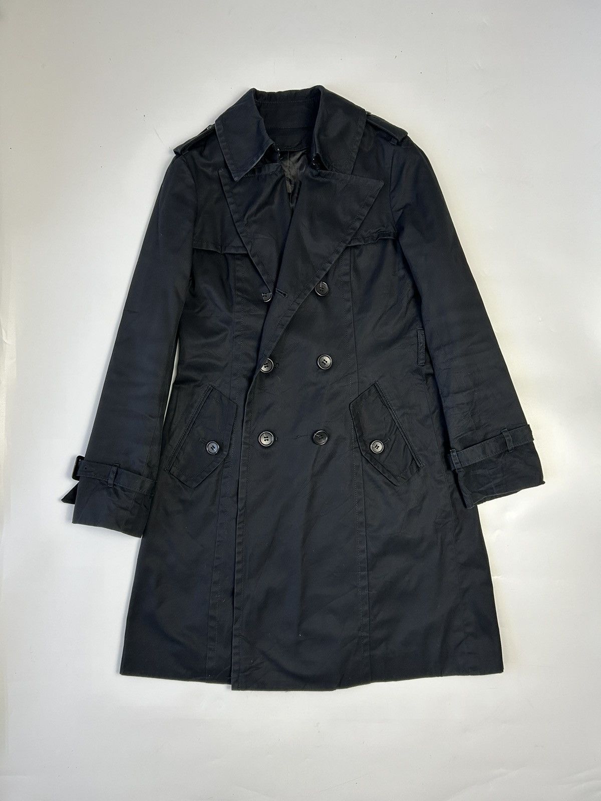 Japanese Brand × Uniqlo UNIQLO DOUBLE BREAST COTTON TRENCH COAT Size M / US 6-8 / IT 42-44 - 1 Thumbnail