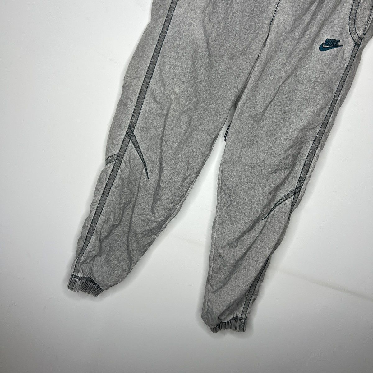Nike × Vintage Vintage Nike Oversized Drill Y2K Grey Tracksuit 80s 90s Size US M / EU 48-50 / 2 - 12 Thumbnail