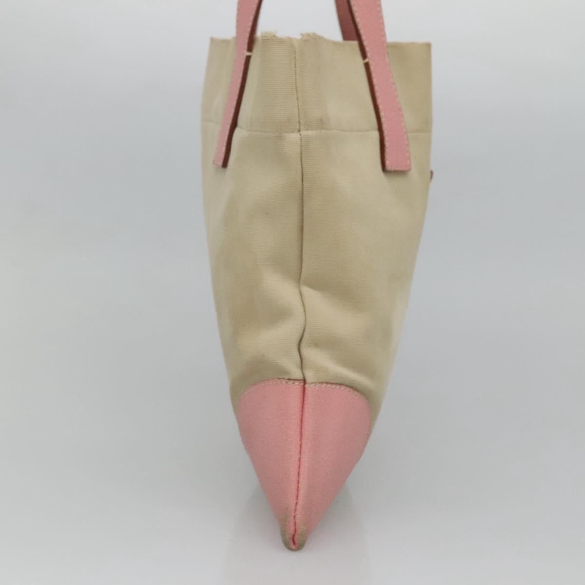 Prada PRADA Tote Bag Canvas Beige Silver Size ONE SIZE - 4 Thumbnail