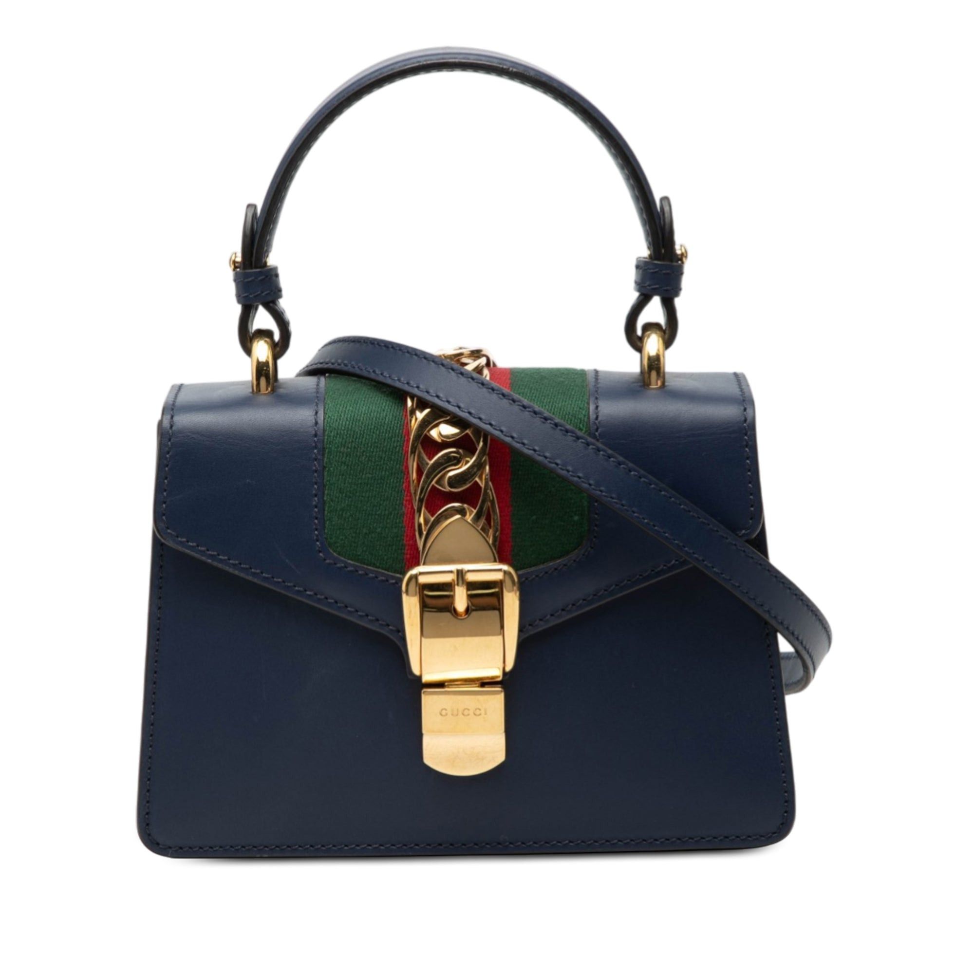 Gucci Mini Leather Sylvie Satchel Size ONE SIZE - 1 Thumbnail