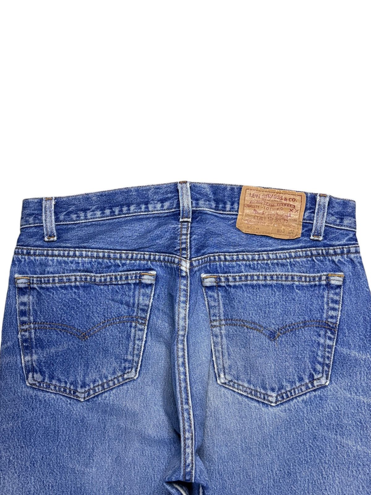 Levi's Vintage 90s Levis 501xx Mud Wash Distress Loose Jeans Size US 32 / EU 48 - 8 Thumbnail