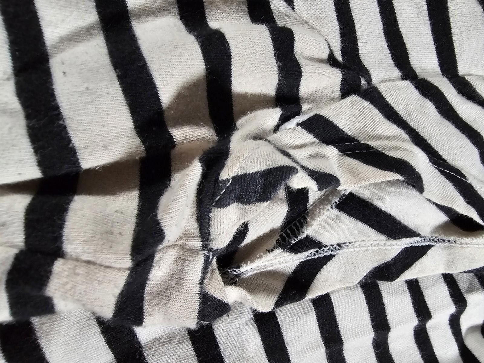 Old Navy Old Navy Women's M Black White Striped Short Sleeve Dress Size M / US 6-8 / IT 42-44 - 6 Thumbnail