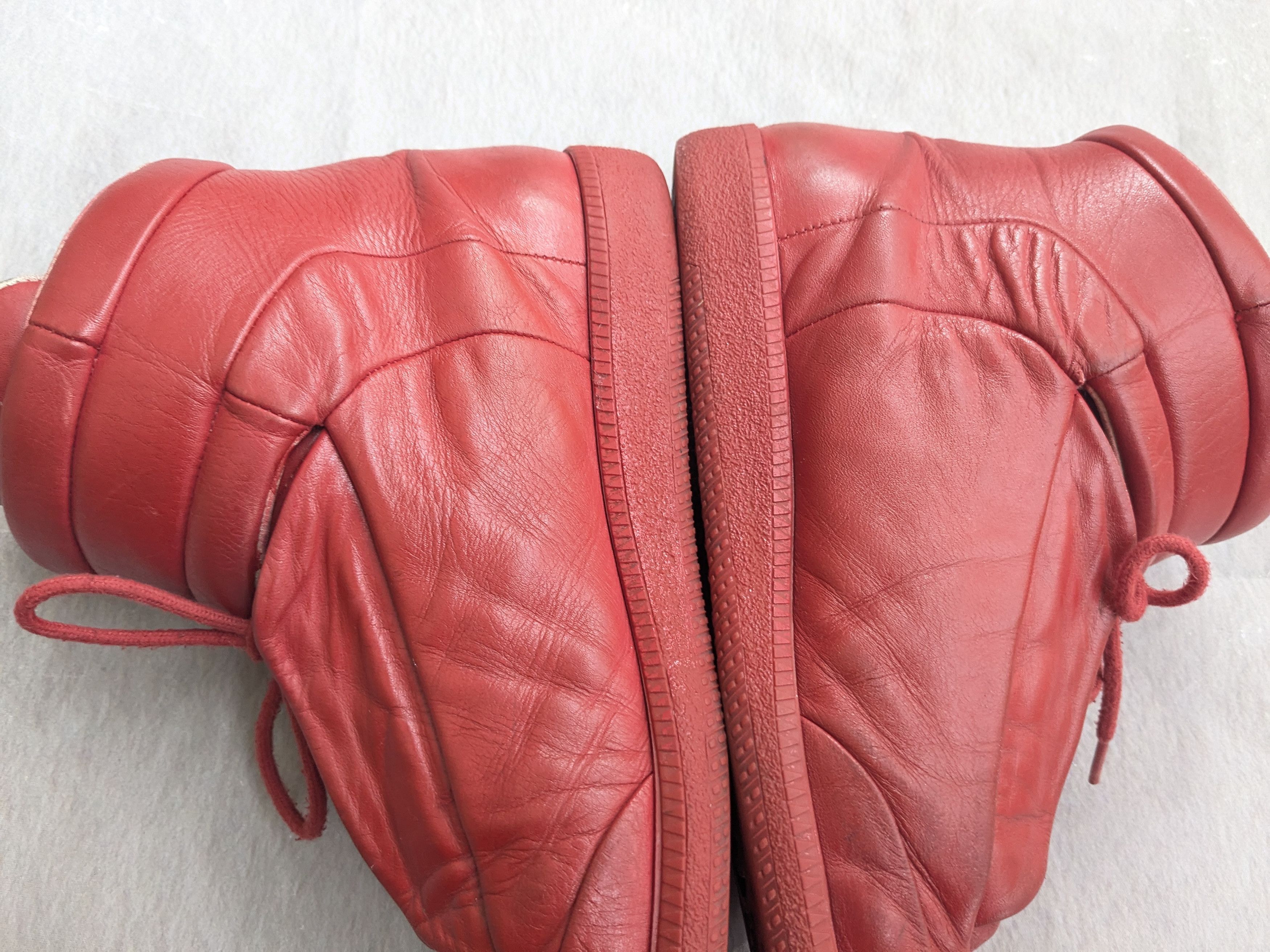 Maison Margiela Maison Margiela Future Red Leather High Top 9 42 Sneakers Size US 9 / EU 42 - 11 Thumbnail
