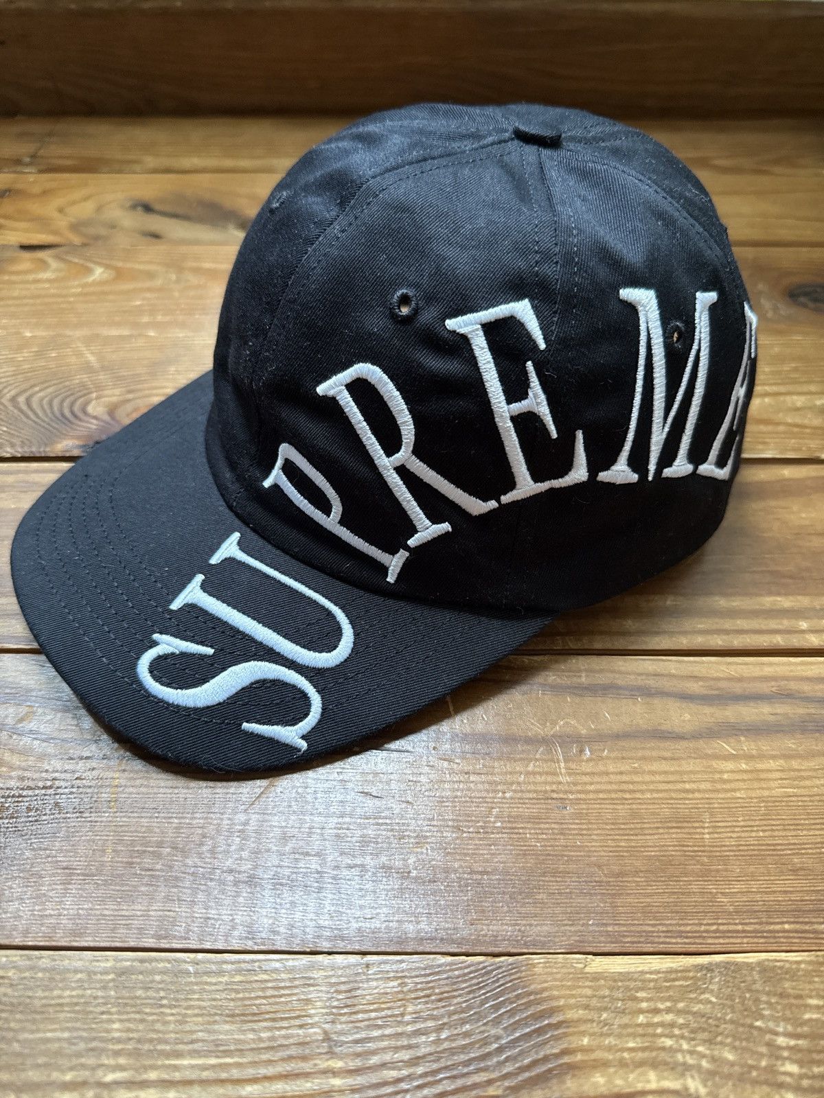 Supreme Side Arc 6 Panel Black Hat