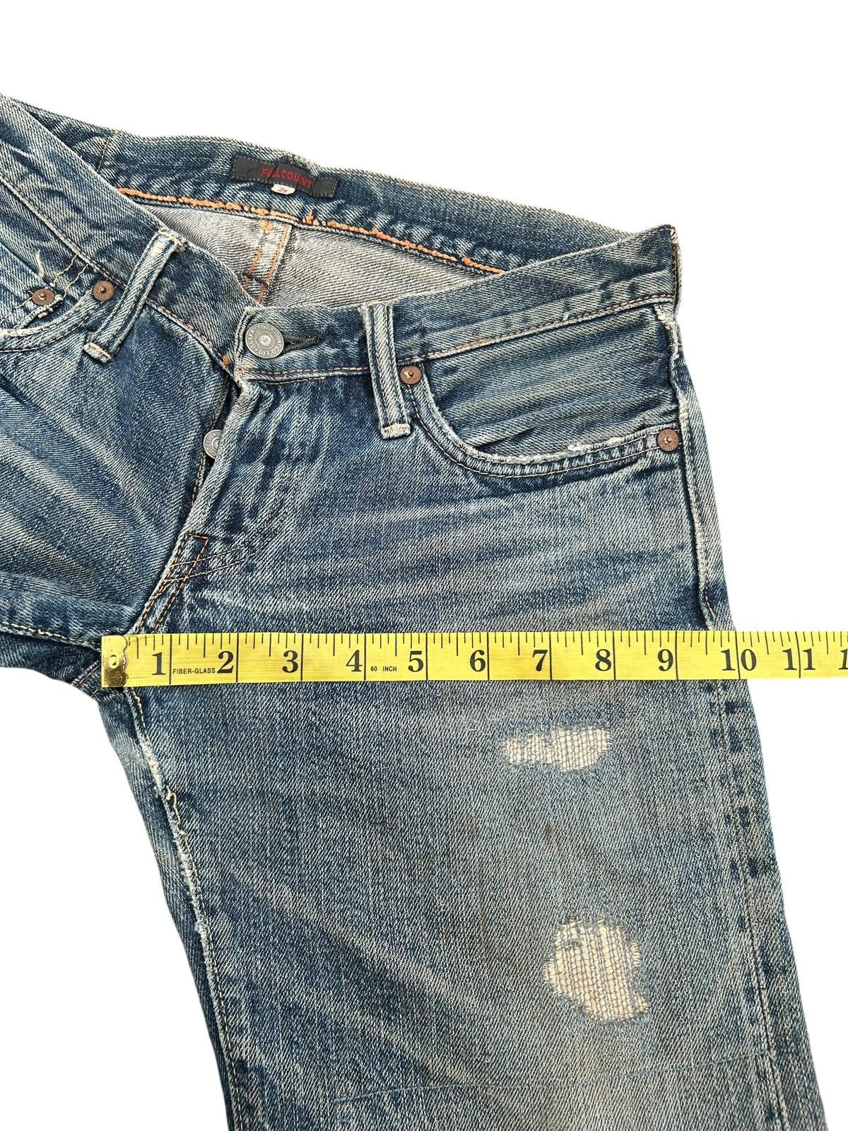 Kapital Vintage Full Count Selvedge Distressed Lowrise Denim Jeans Size US 28 / EU 44 - 21 Thumbnail