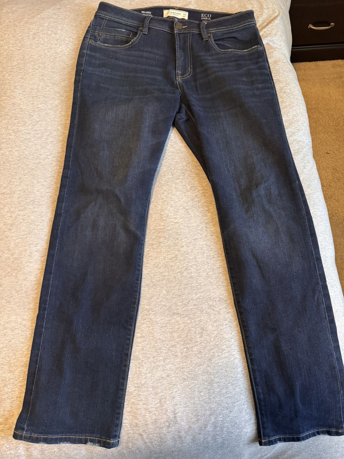 Other Liverpool Los Angeles Jeans Relaxed Straight Fit (34W x 32L) Size US 34 / EU 50 - 1 Thumbnail