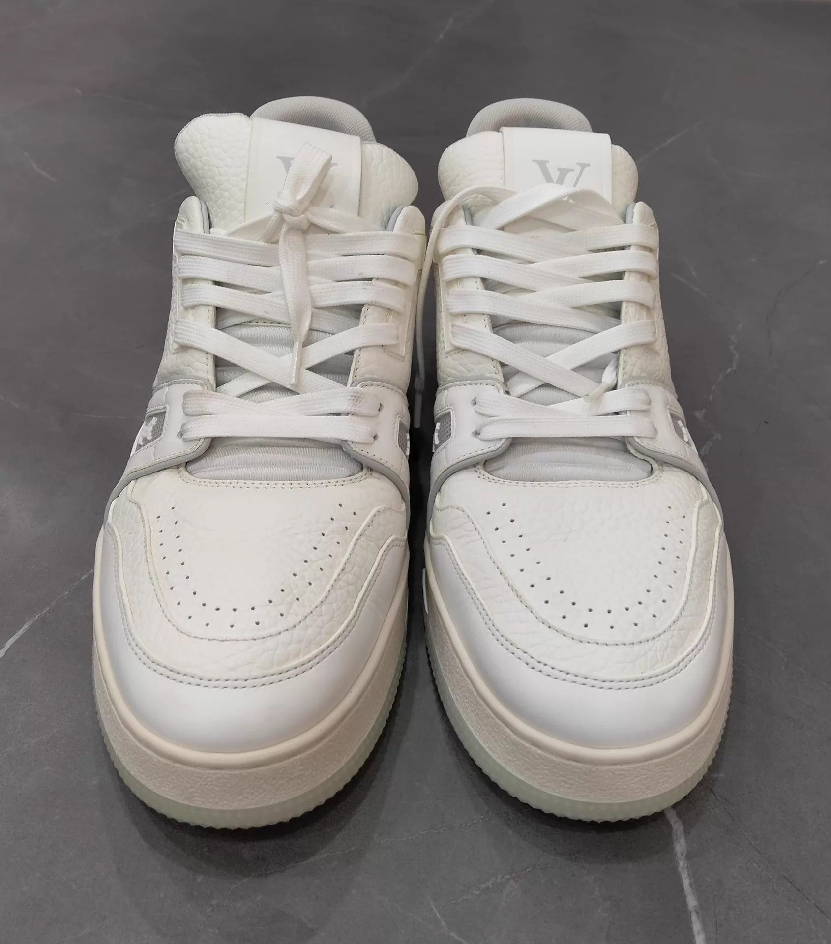 Louis Vuitton LV White Cement Trainer 42.5 95 New Size US 9.5 / EU 42-43 - 4 Thumbnail