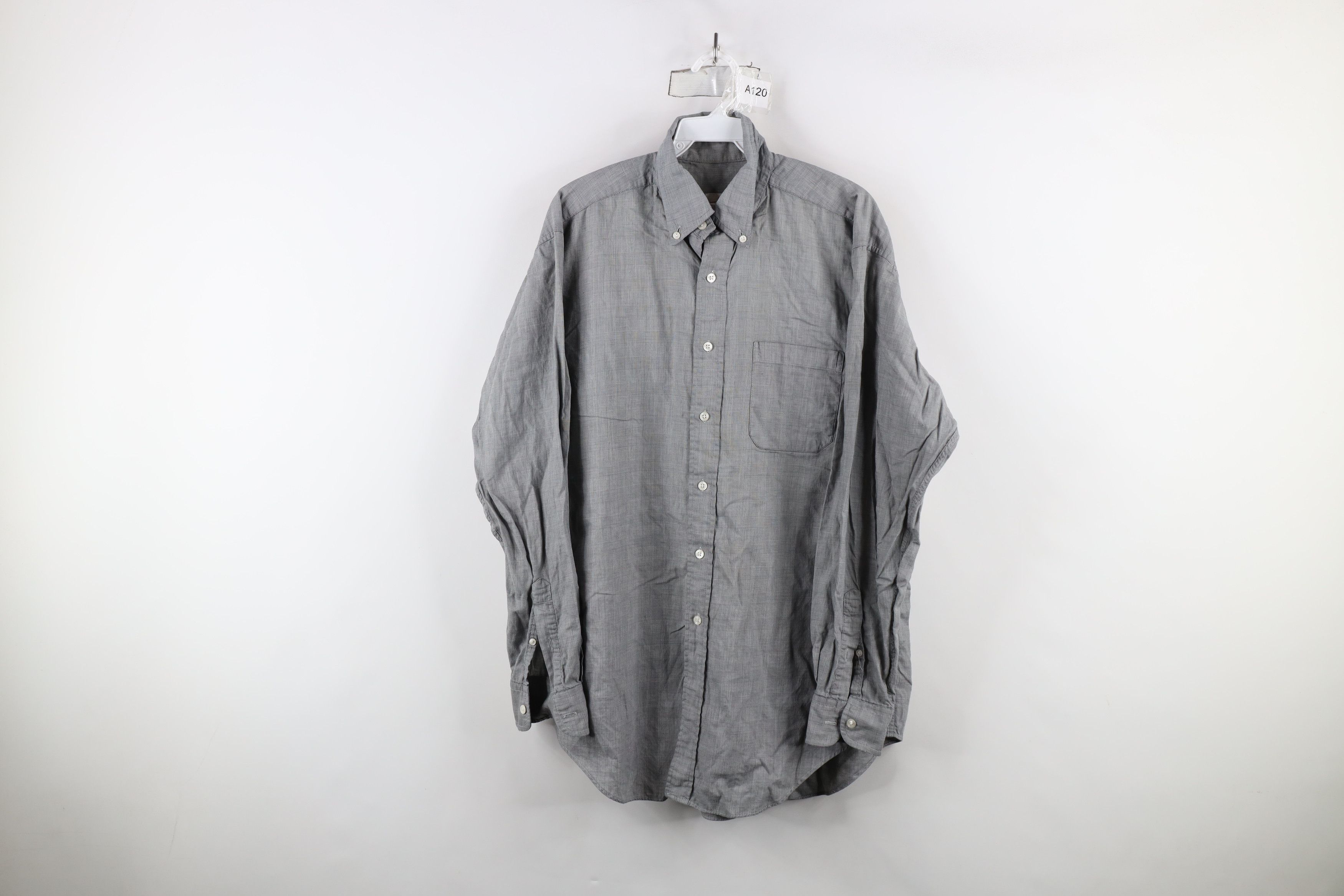 Brooks Brothers × Vintage Vintage 80s Brooks Brothers Cotton Button Down Shirt Plaid Size US M / EU 48-50 / 2 - 1 Thumbnail