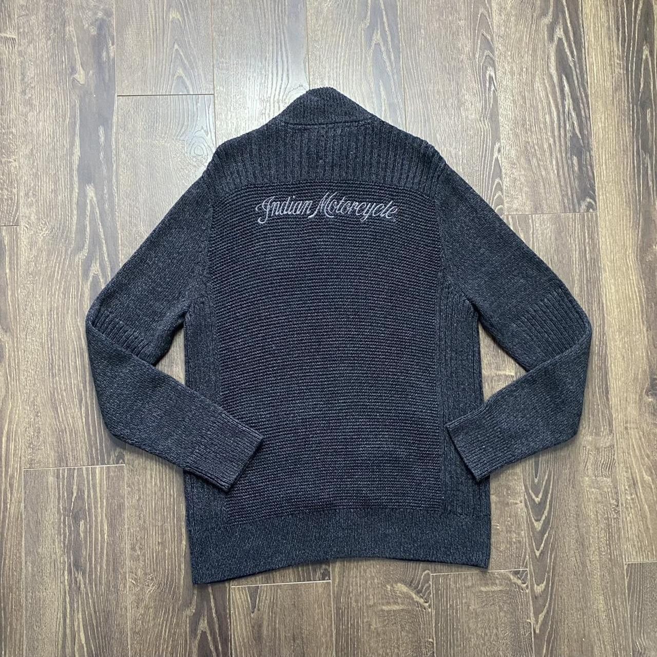 Lucky Brand Lucky brand Indian motorcycle full zip knitted sweater Size US L / EU 52-54 / 3 - 4 Thumbnail
