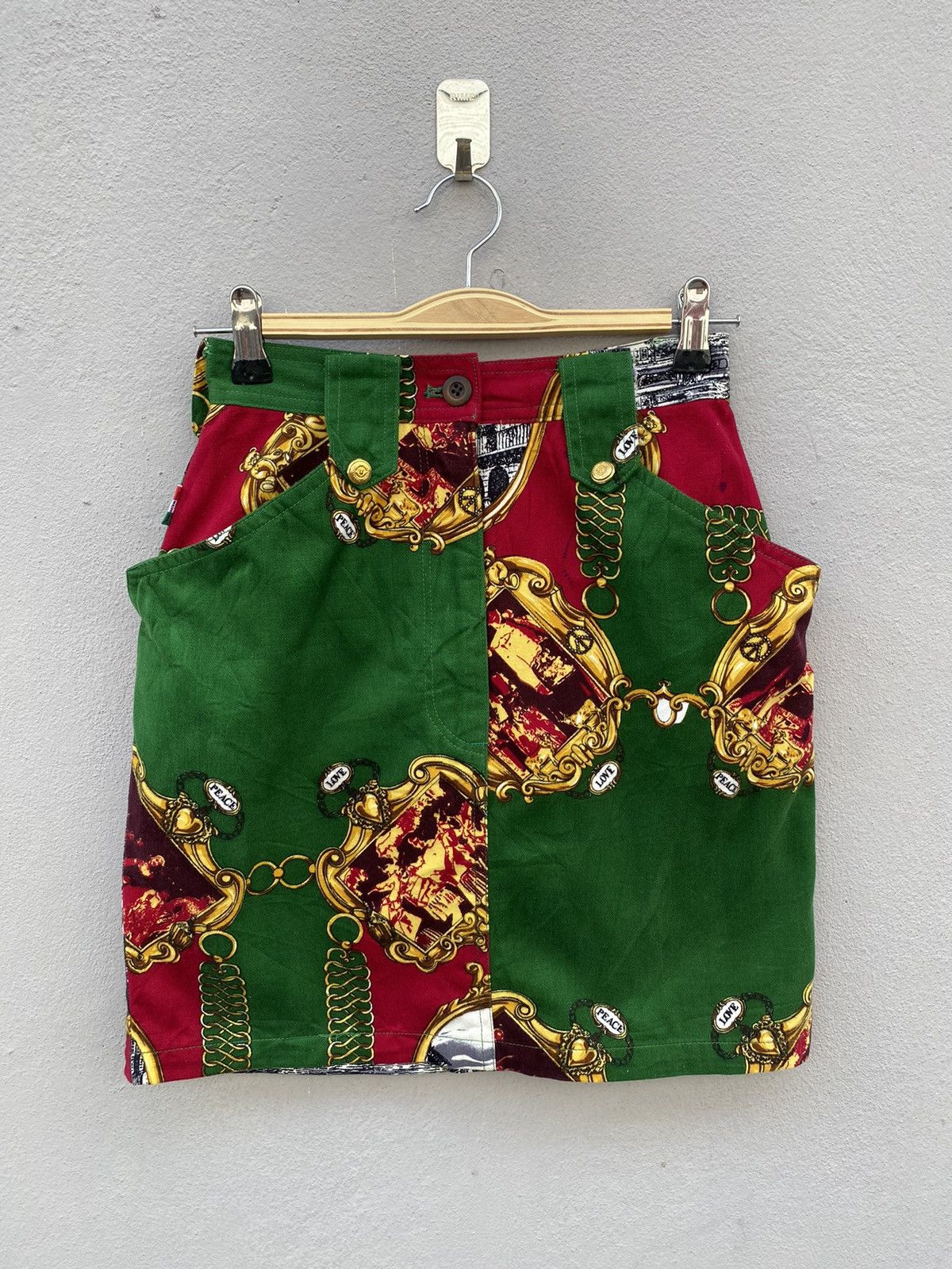 Moschino Moshino Jeans Fullprint Mini Skirt Size 24" / US 00 / IT 34 - 1 Thumbnail