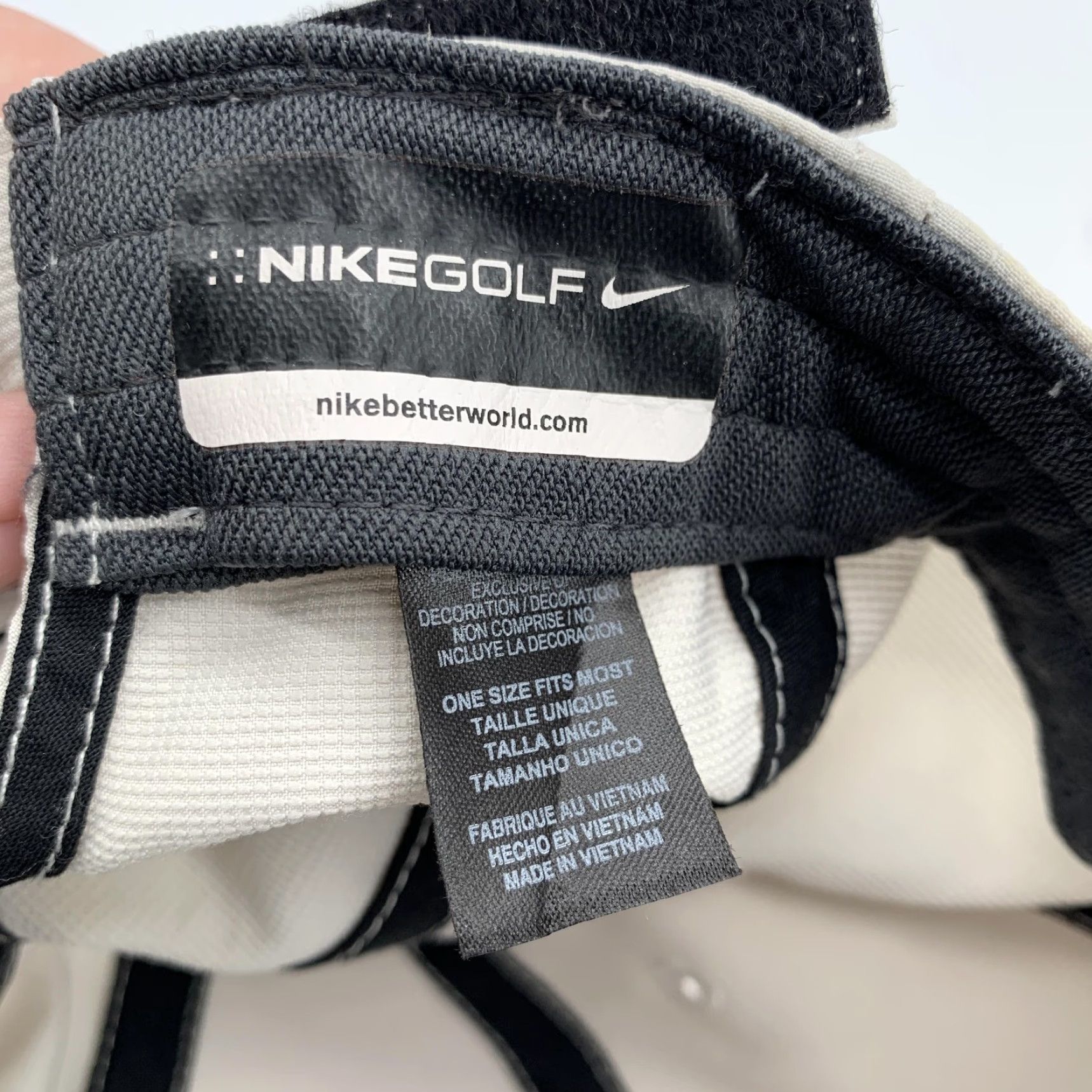Nike Nike Golf Hat Cap Strap Back Mens Beige One Size Wells Fargo Championship Cap Size ONE SIZE - 6 Thumbnail