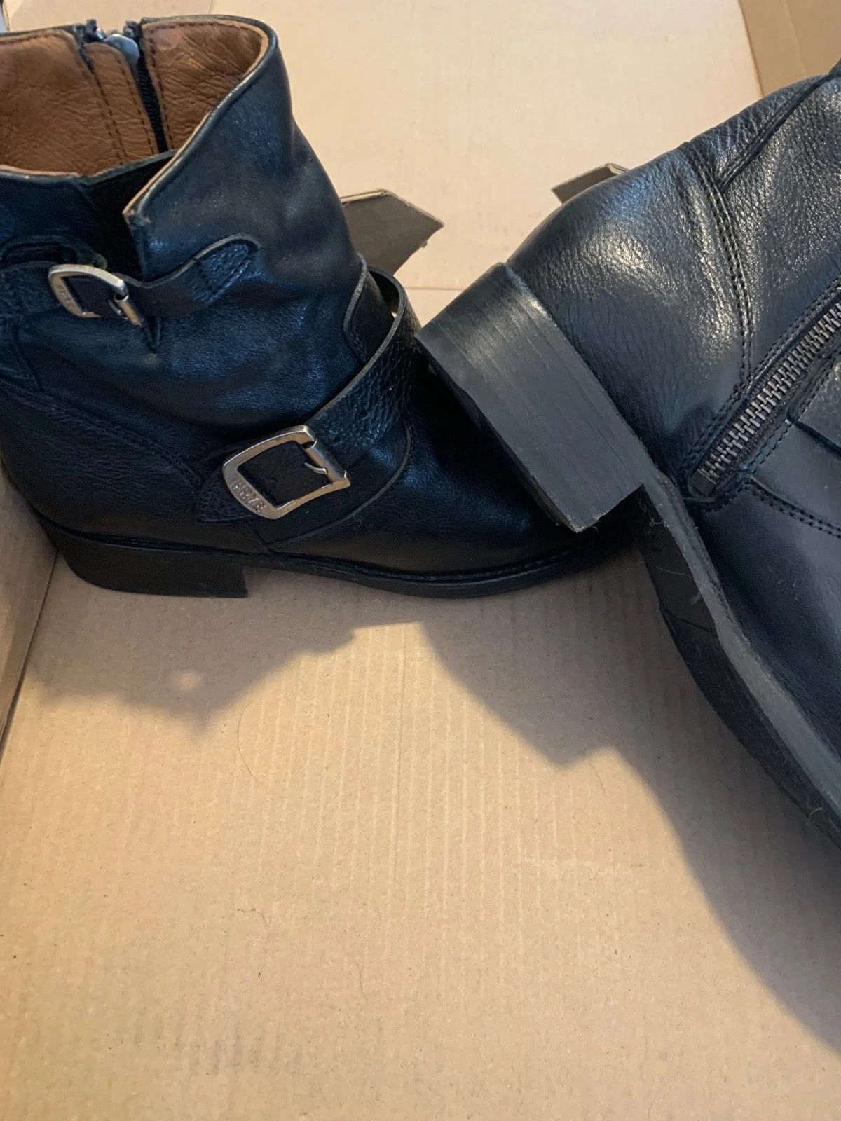 Frye Frye Engineer Boots Black Leather 7.5 Motorcycle Biker Size US 7.5 / EU 40-41 - 7 Thumbnail