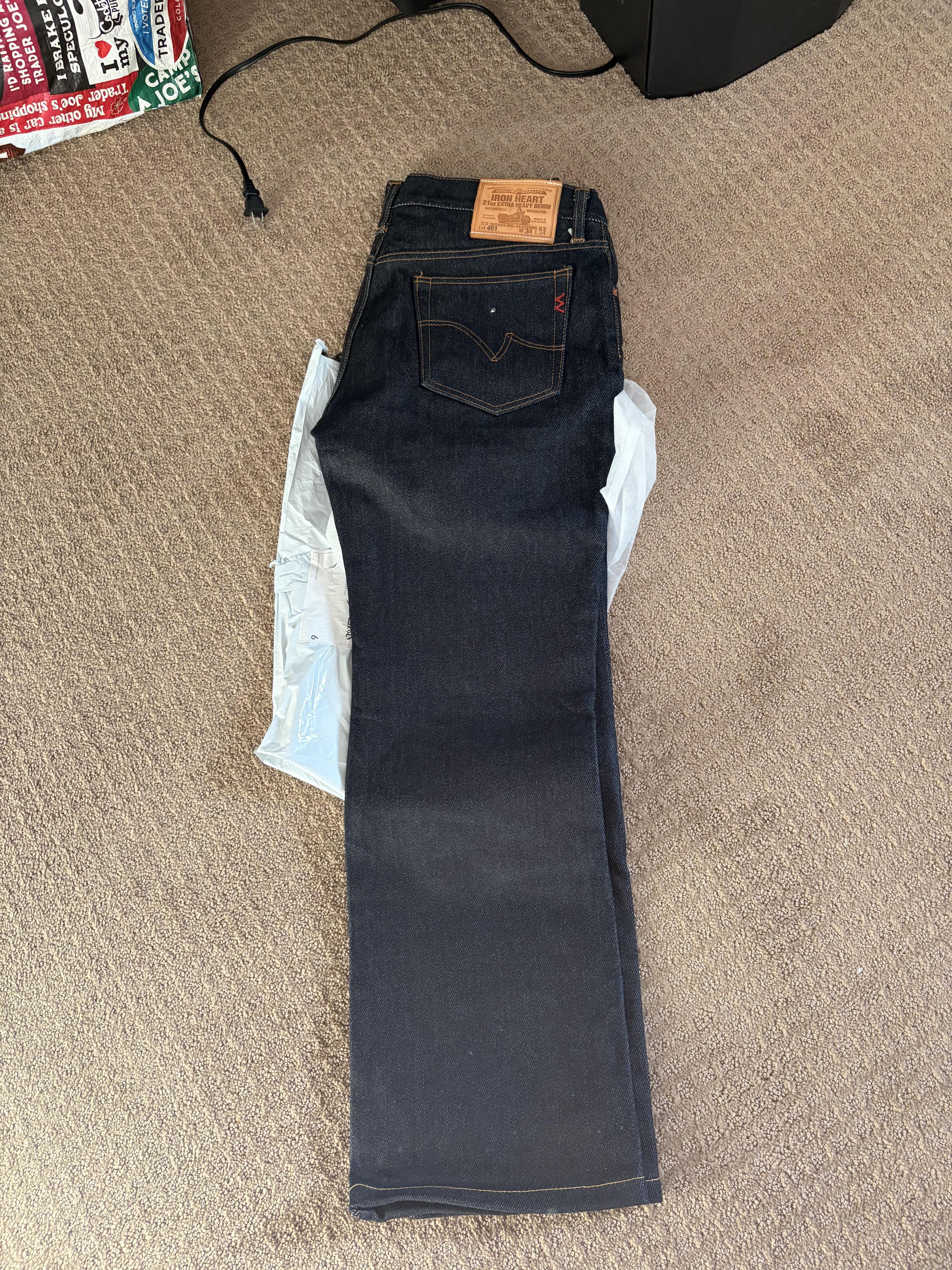 Iron Heart Iron Heart LOT 461 21oz Selvedge Denim Bootcut Jeans Size US 34 / EU 50 - 2 Thumbnail