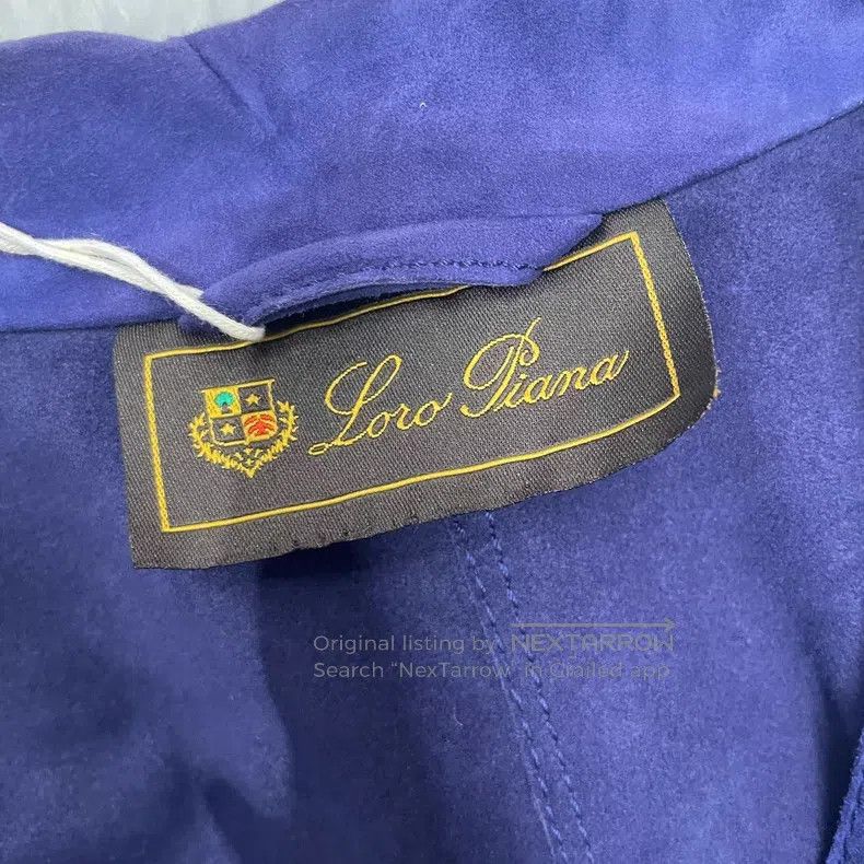 Loro Piana Loro Piana Purple Blue Leather Long Coat Size XS / US 0-2 / IT 36-38 - 3 Thumbnail