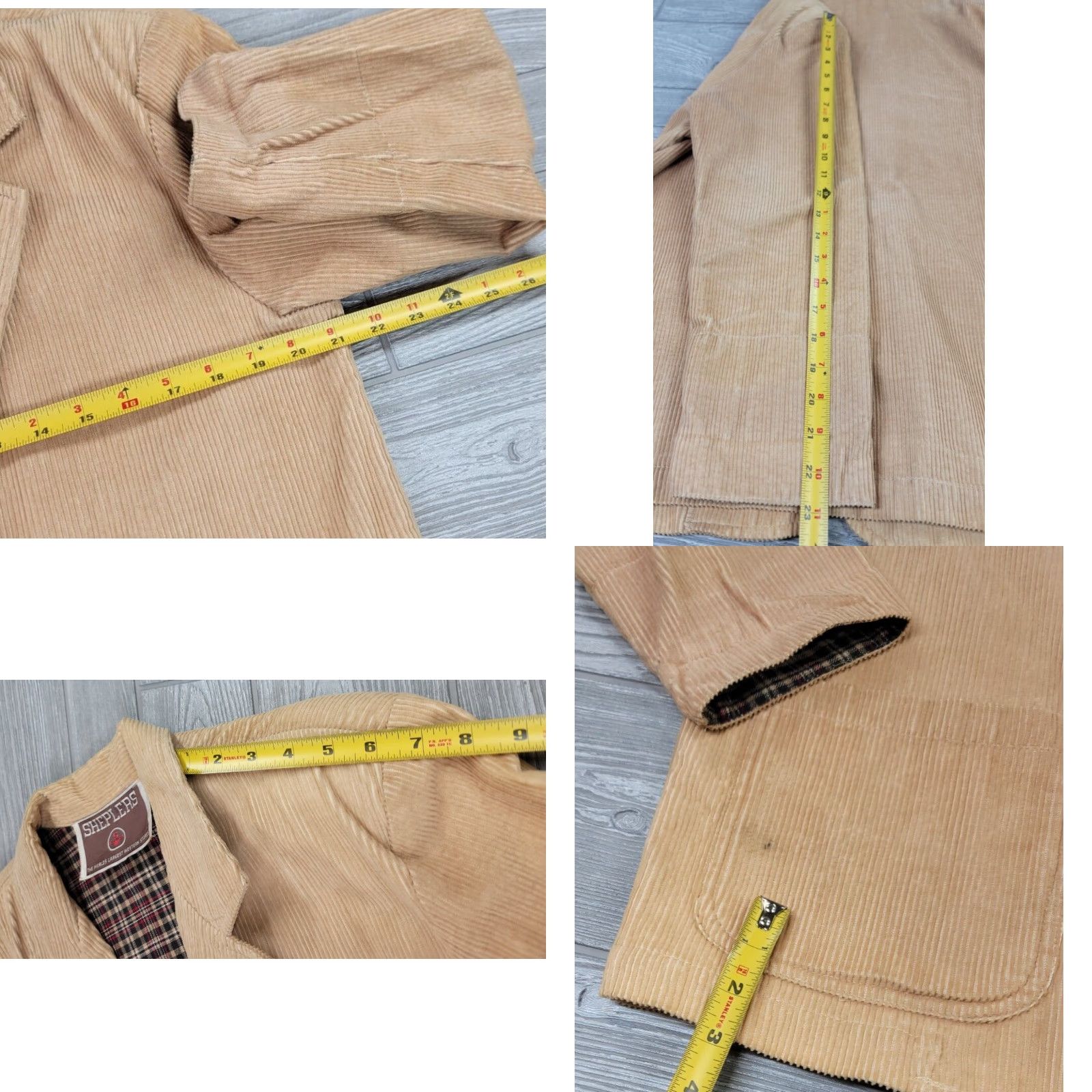Vintage VINTAGE Sheplers Beige Corduroy Western Jacket - Sz S - Plaid Lined - Women's Casual Southwestern Western Coat with Fringe and Pockets Size S / US 4 / IT 40 - 9 Thumbnail