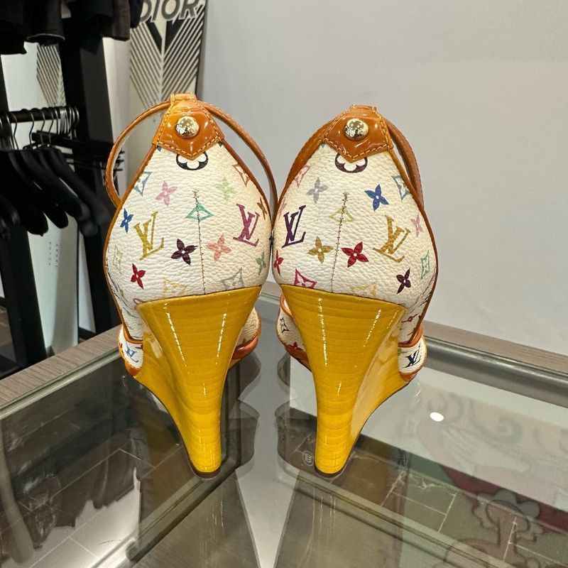 Louis Vuitton Louis Vuitton Colorful Heels for Women Size US 7 / IT 37 - 4 Thumbnail