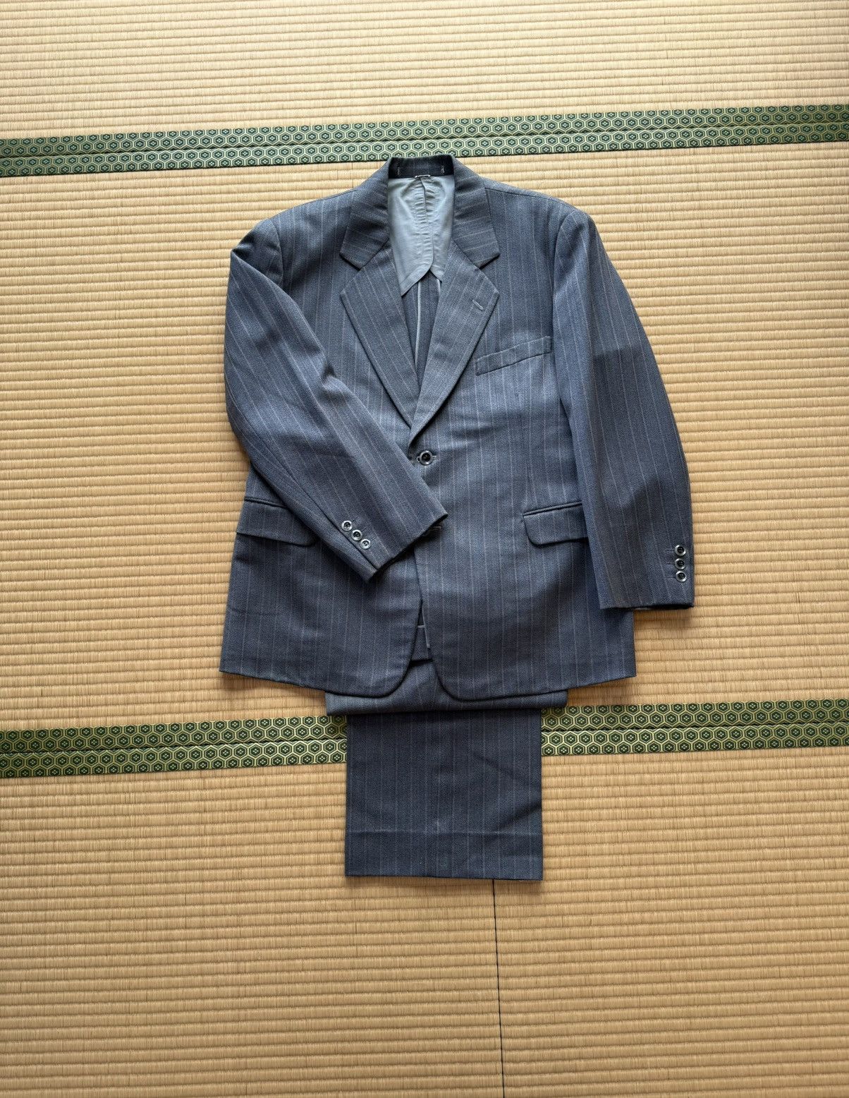 Other Mossy Blue New Wool Japanese Vintage Suit Set Size 40R - 3 Thumbnail