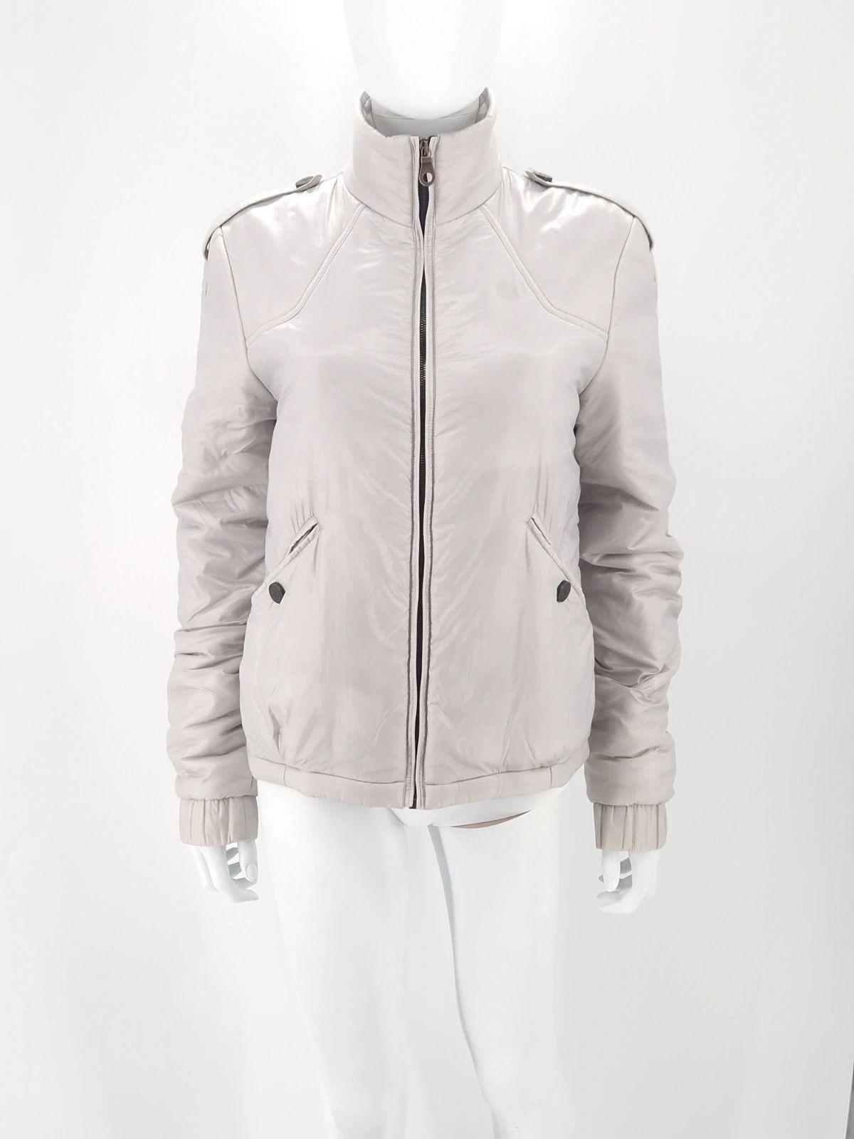 Chanel Chanel Silver Puffer Jacket Size S / US 4 / IT 40 - 4 Thumbnail