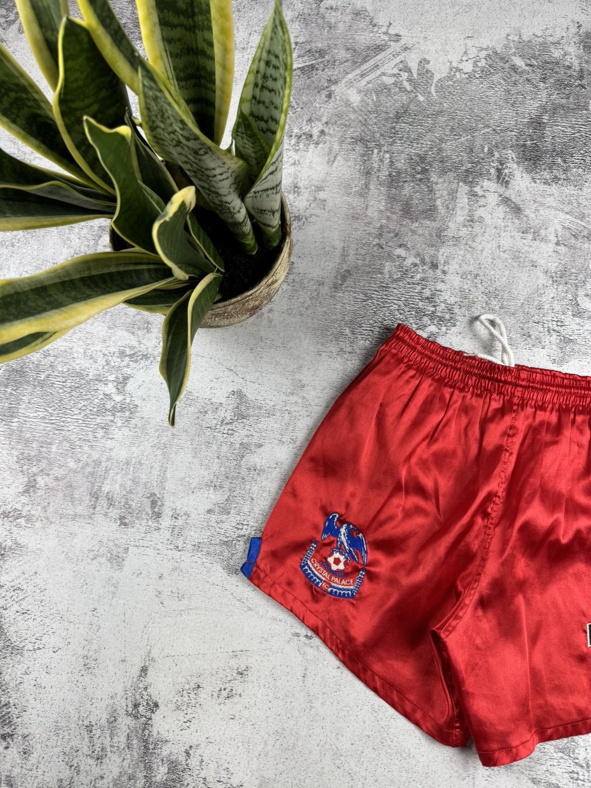 Nutmeg Crystal Palace 1994 Nutmeg Soccer Football Small Size Nylon Red Men’s Shorts Size US 30 / EU 46 - 2 Thumbnail