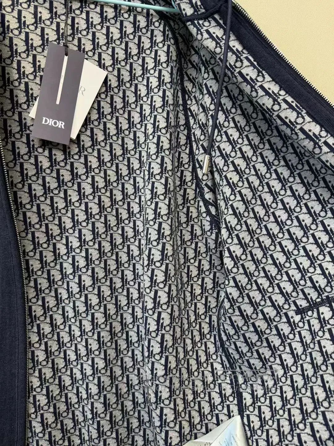 Dior DIOR Latest Dark Blue Logo Cashmere Coat. Size US XXL / EU 58 / 5 - 4 Thumbnail