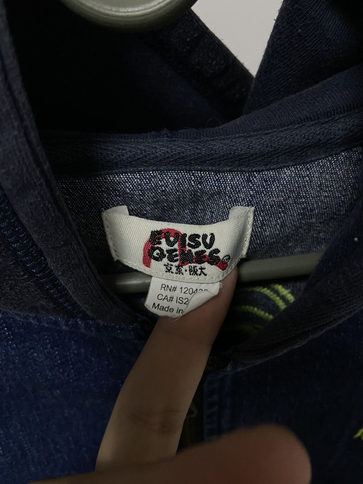 Evisu × Vintage Evisu Vintage Zip Hoodie Big Logo Seagull Style Size US M / EU 48-50 / 2 - 4 Thumbnail