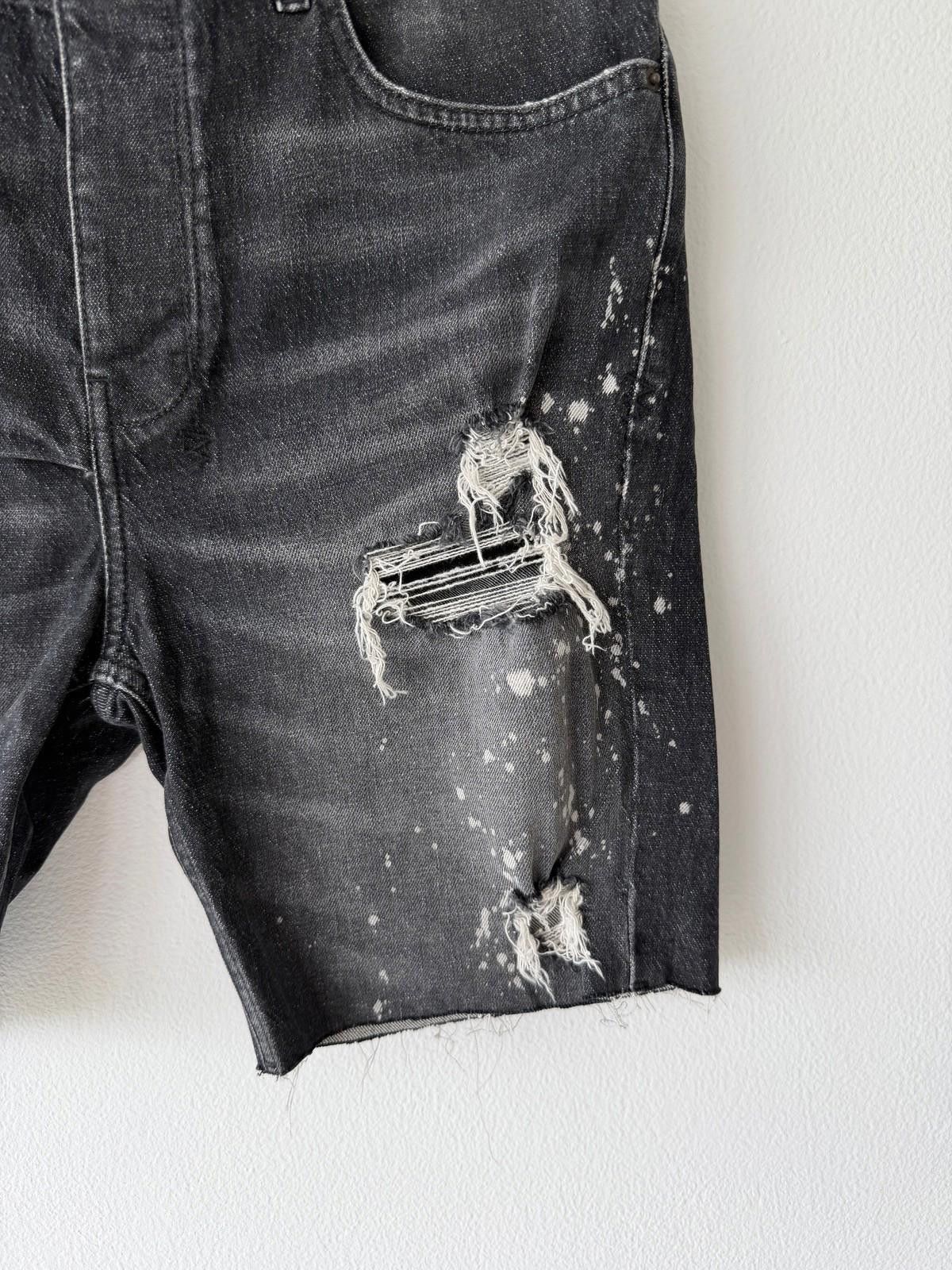 Ksubi new Ksubi mens denim shorts chopper grey black trashed 32 Size US 32 / EU 48 - 4 Thumbnail