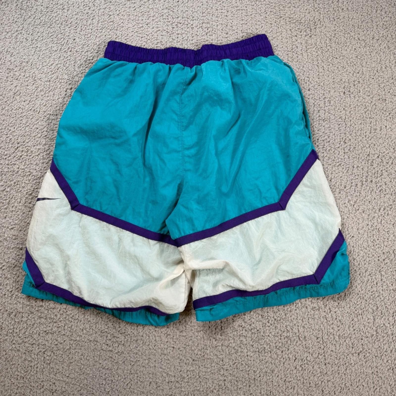 Nike Vintage Y2K Nike Mens Windrunner Nylon Track Shorts Teal Size US 32 / EU 48 - 2 Thumbnail