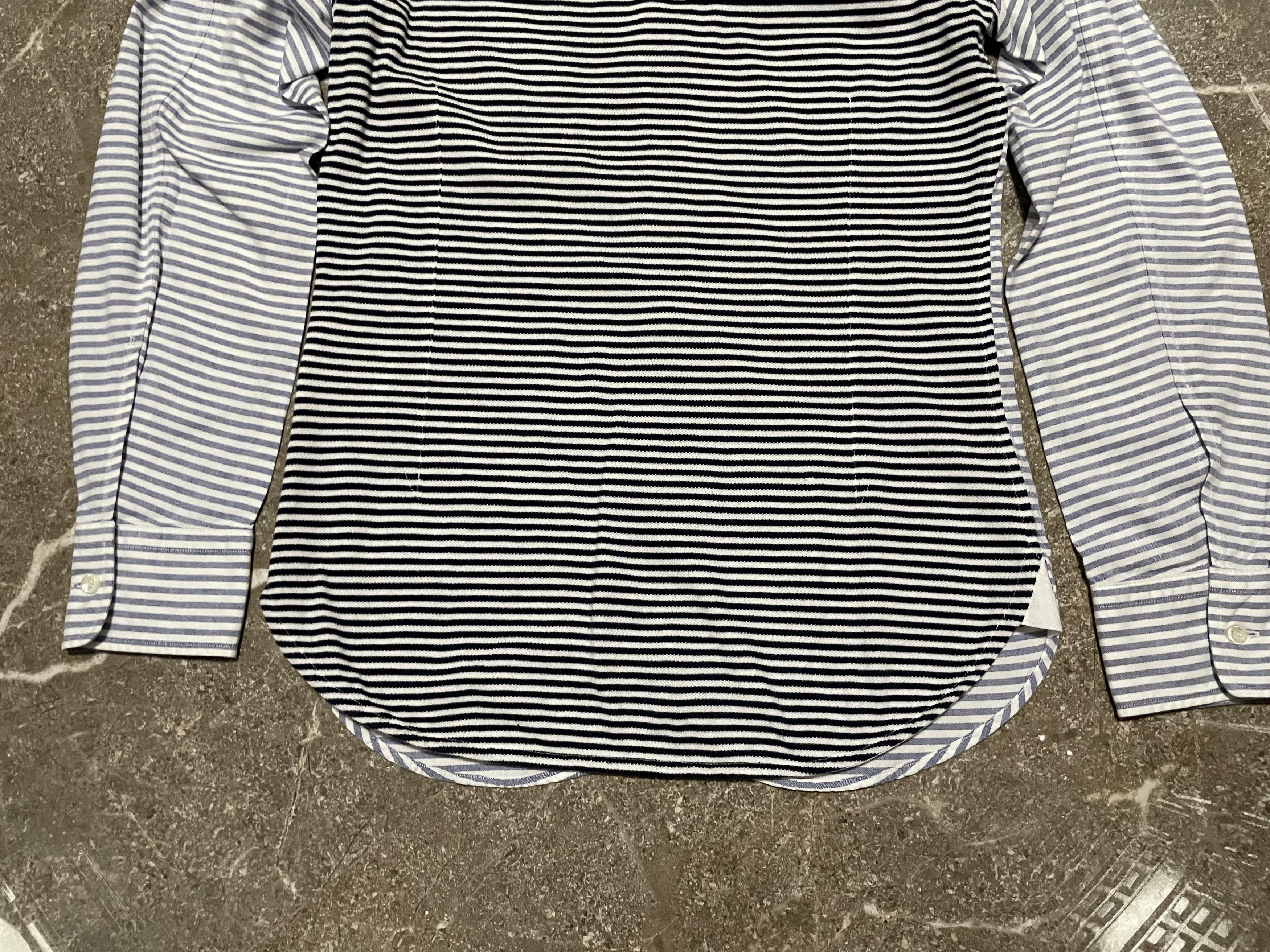 Junya Watanabe Junya Watanabe Man - CDG - Stripe Polo Button Up - AD2010 Size US S / EU 44-46 / 1 - 8 Thumbnail