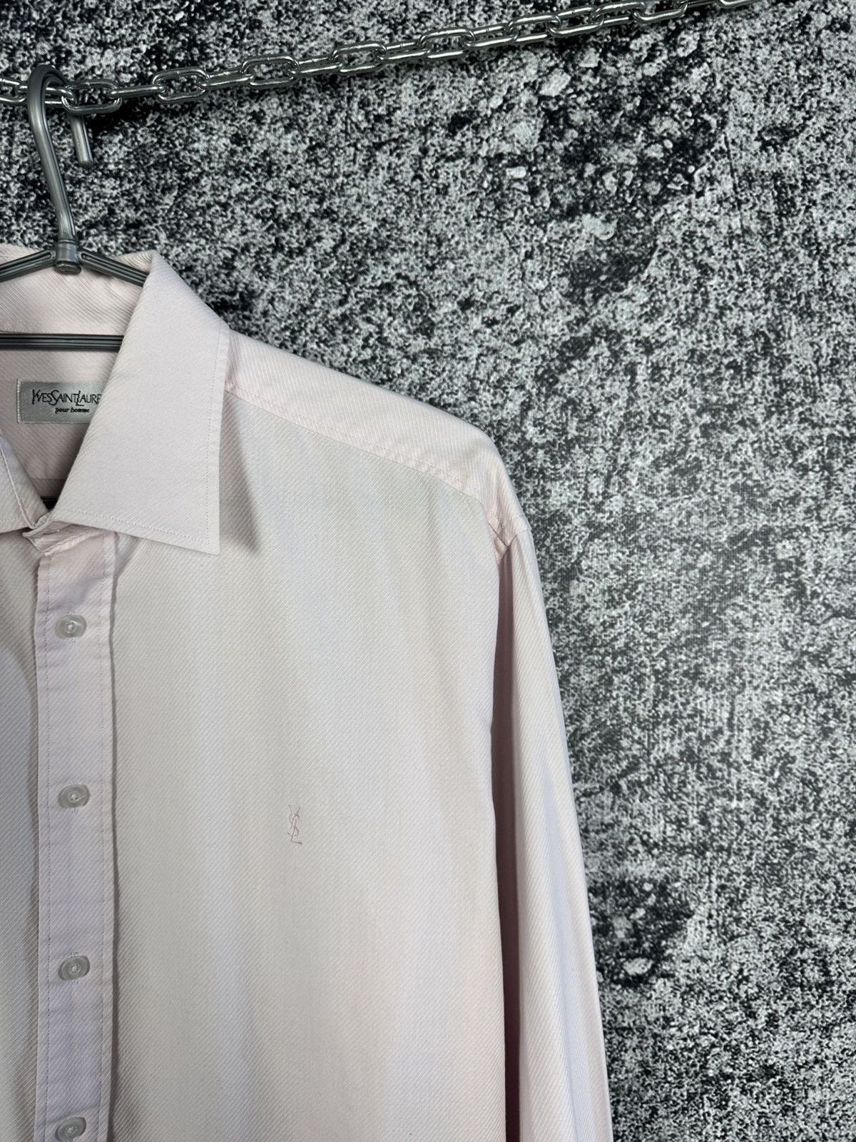 Vintage × Yves Saint Laurent Yves Saint Laurent Vintage Shirt Button Up YSL Size 40/41 16 Size US L / EU 52-54 / 3 - 2 Thumbnail