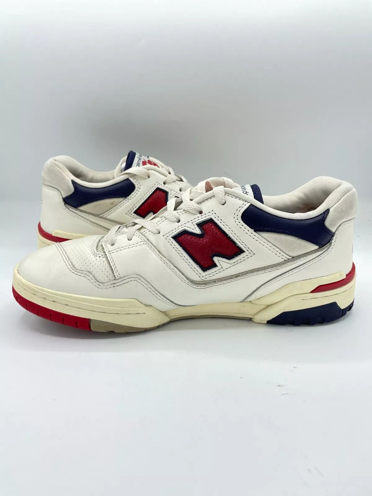 Aime Leon Dore × New Balance Aime Leon Dore New Balance 550 White Navy Red Size US 10 / EU 43 - 6 Thumbnail
