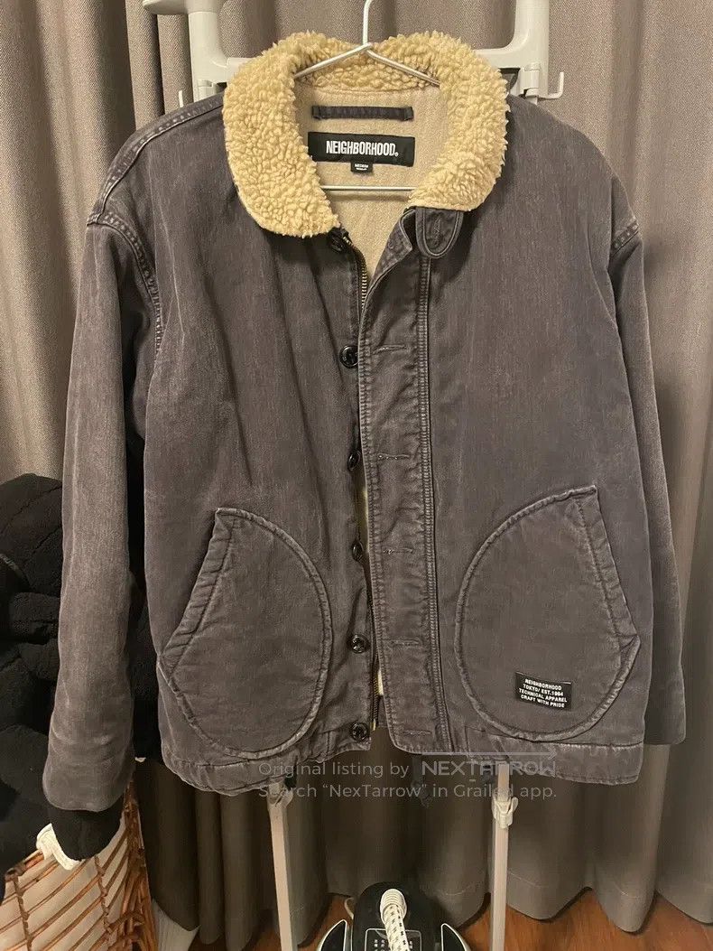 Neighborhood Neighborhood Distressed N1 Lamb Fleece Jacket Deck Jacket Size US M / EU 48-50 / 2 - 1 Thumbnail