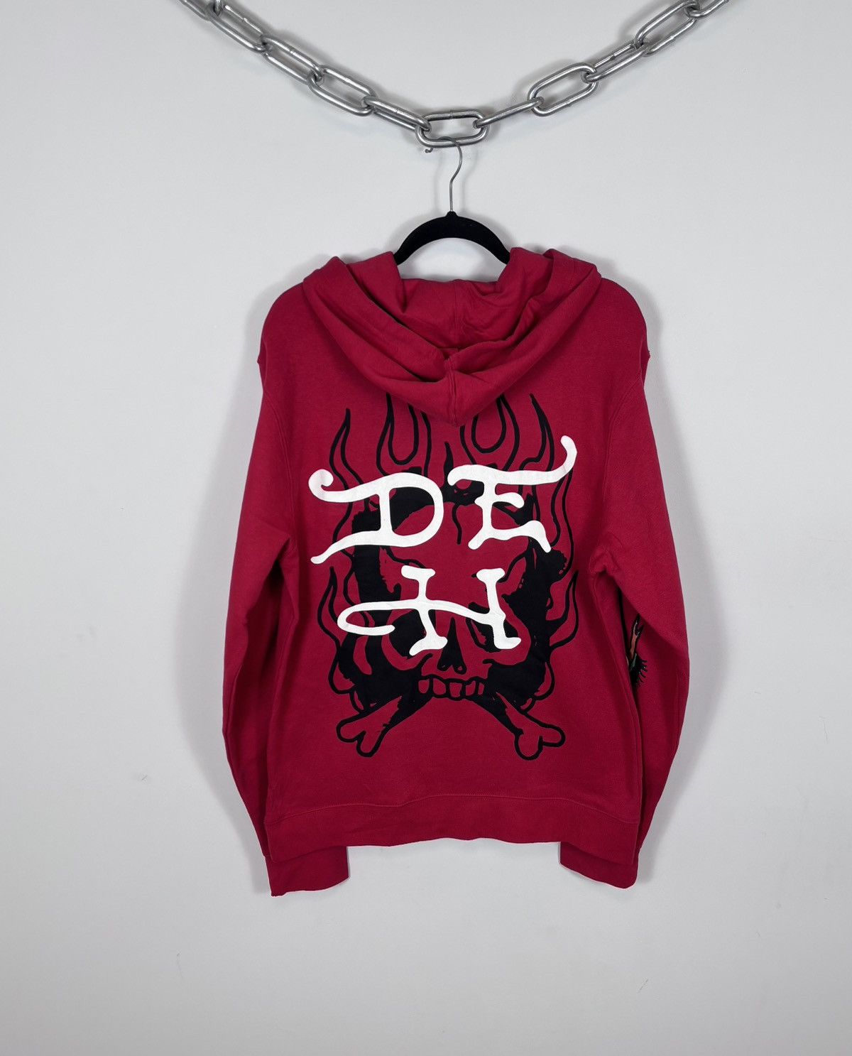 Ed Hardy Ed Hardy NWT Men’s Red Big Snake Skull Tattoo Logo Hoodie Size US M / EU 48-50 / 2 - 2 Thumbnail