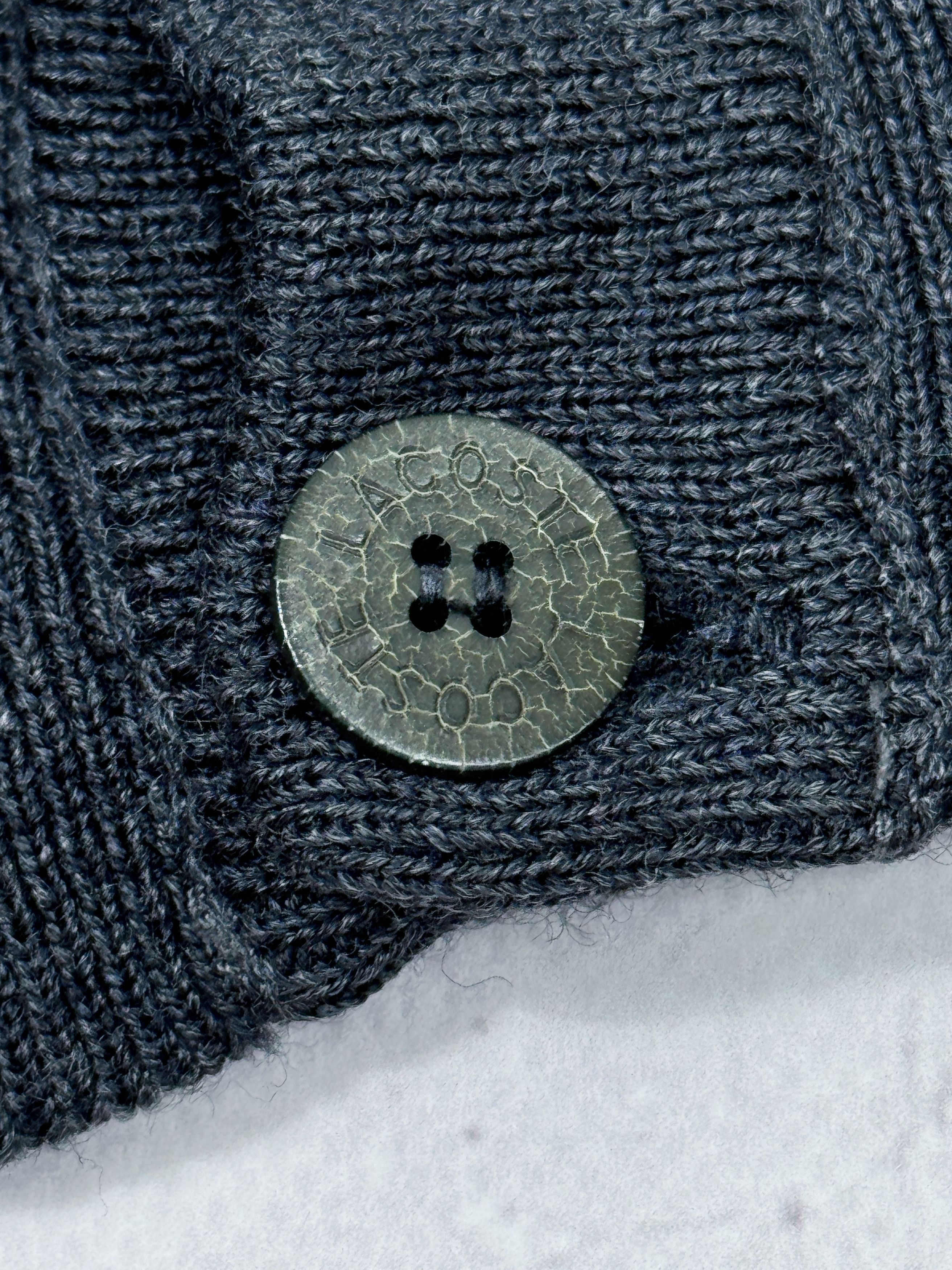 Lacoste × Vintage 80s Chemise Lacoste Knit Cardigan Wool FRANCE Size US L / EU 52-54 / 3 - 12 Thumbnail