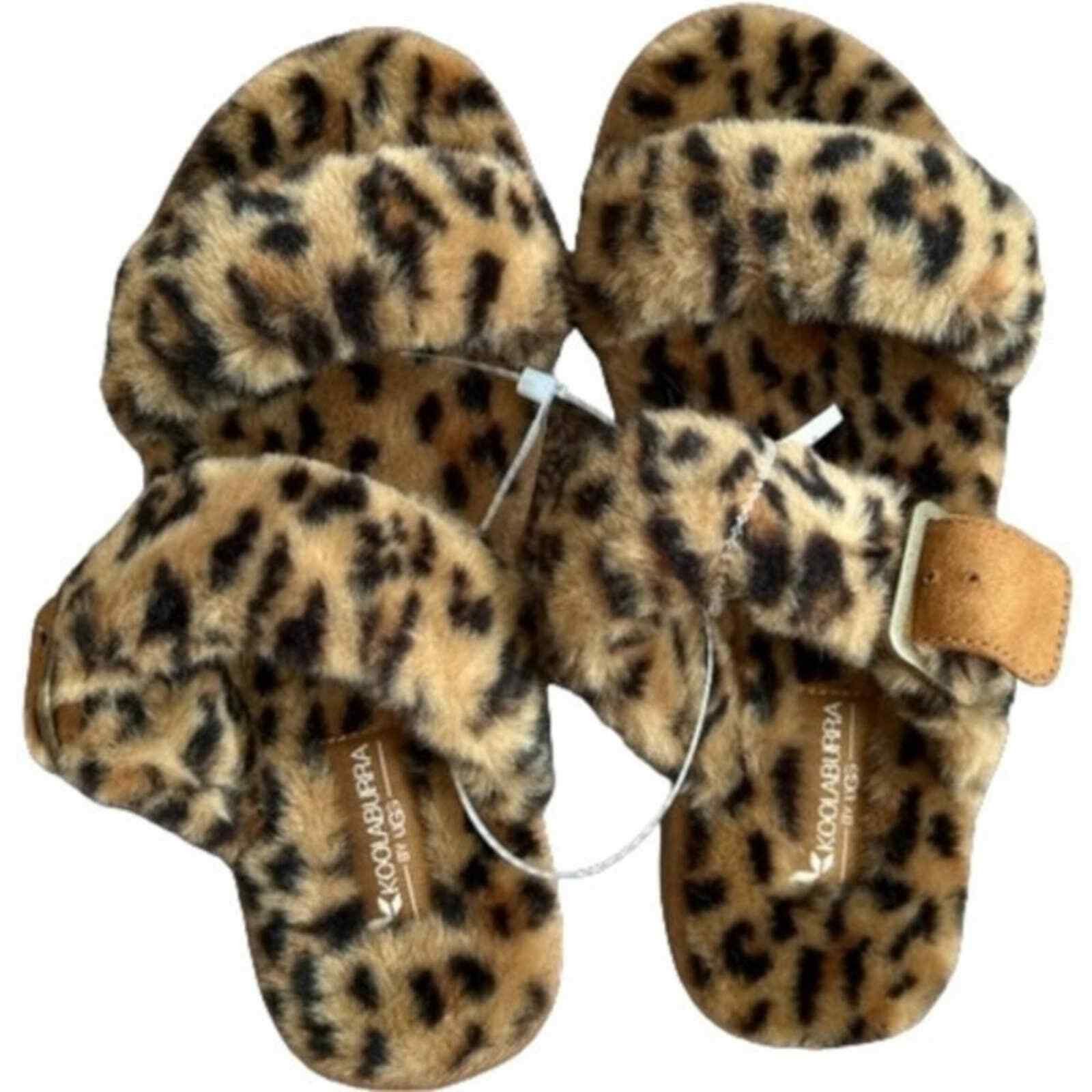 Koolaburra Koolabura By UGG Animal Print Faux Fur Slide Sandals, US5 Size US 5 / IT 35 - 2 Thumbnail