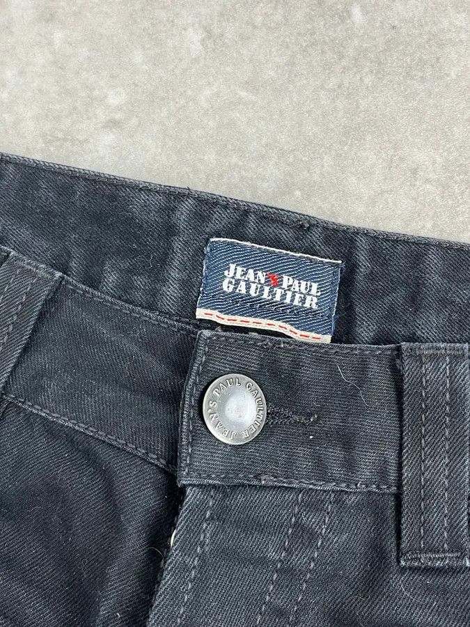 Jean Paul Gaultier 2000s Jean Paul Gaultier Black Denim Jeans Size US 32 / EU 48 - 9 Thumbnail