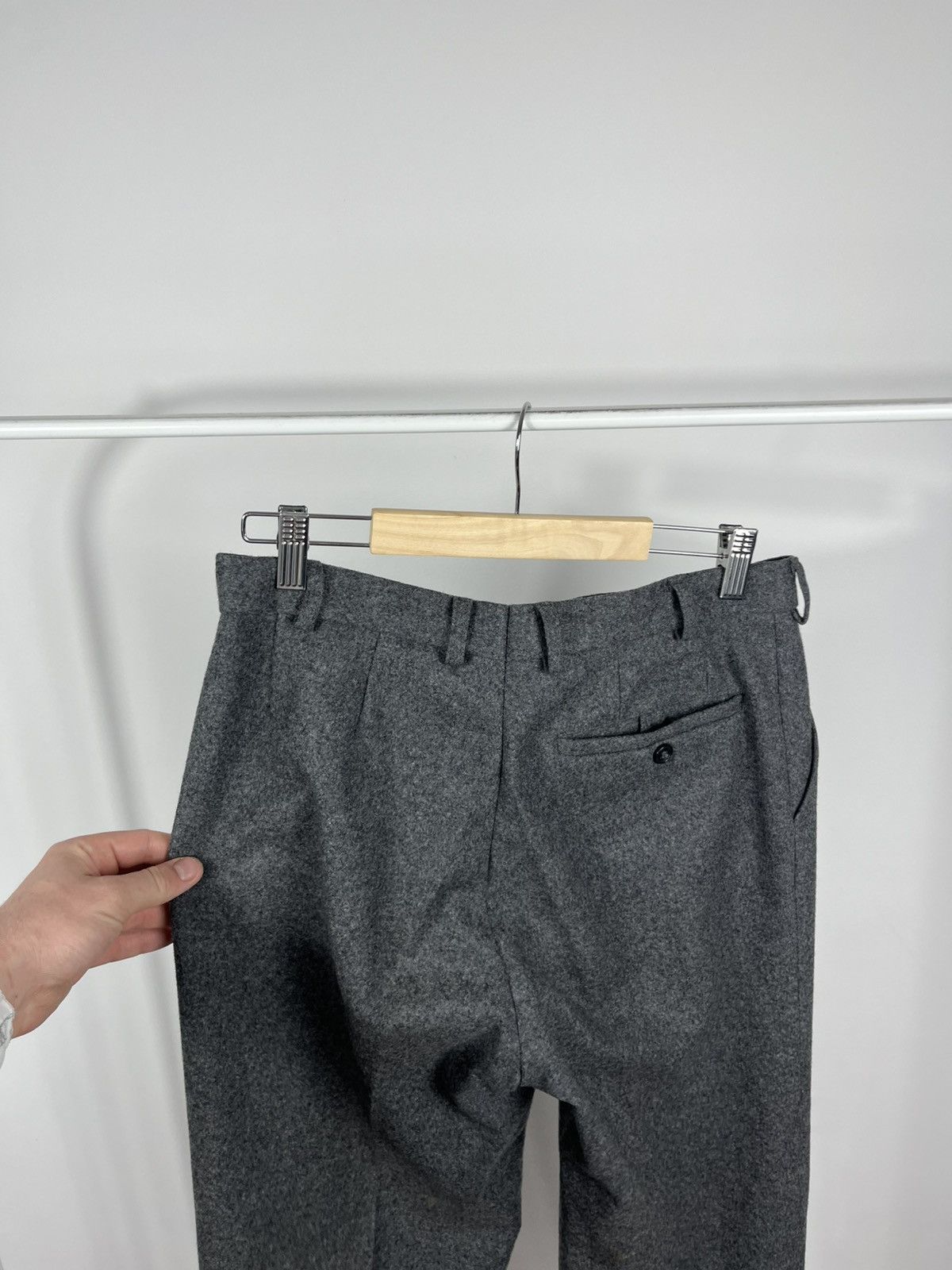 Other Vintage Grey Wool Trousers Classic Tailored Pants Retro Size US 31 - 12 Thumbnail