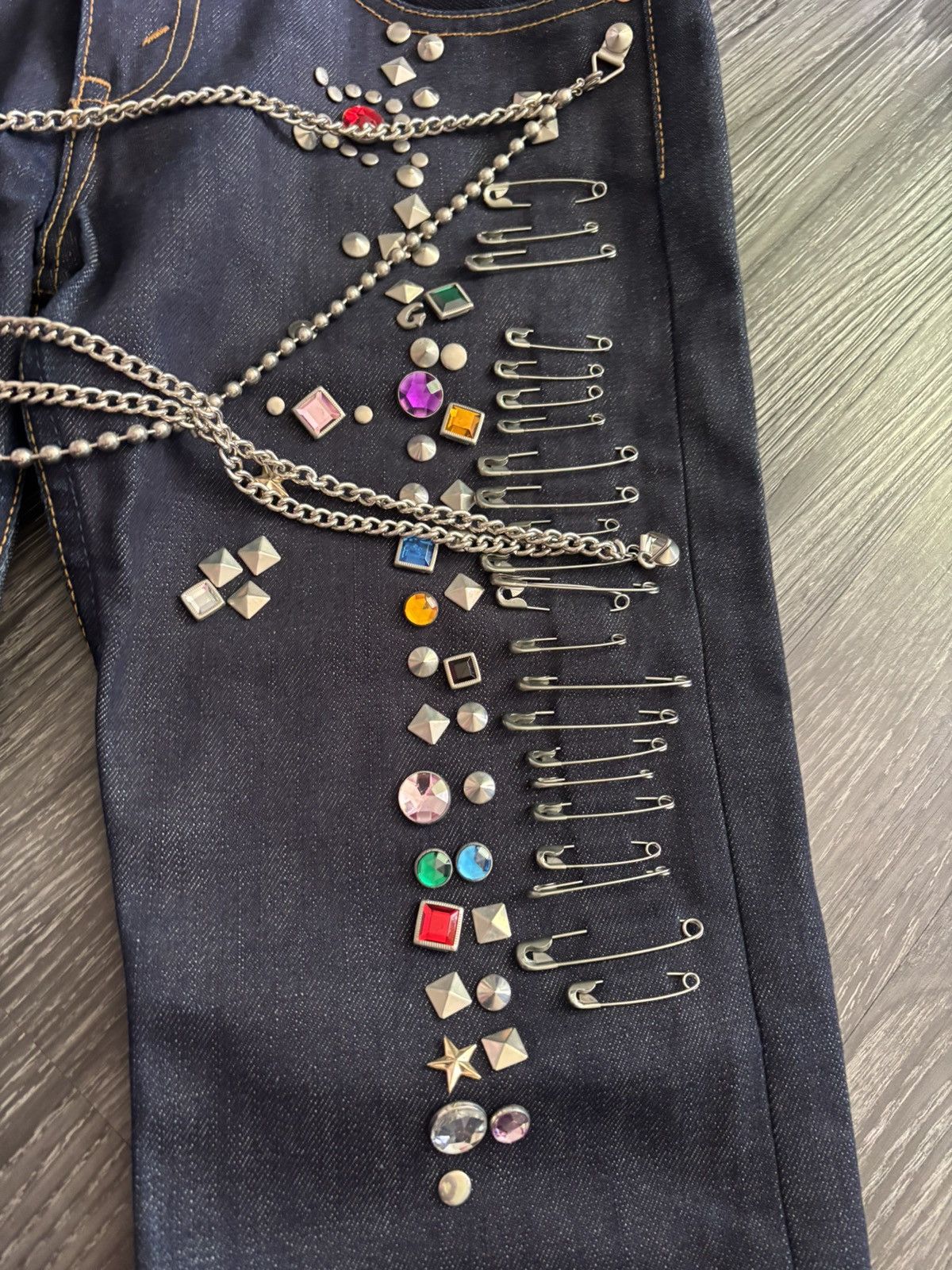 Junya Watanabe Junya Watanabe AW02 Jewel Denim Size US 30 / EU 46 - 3 Thumbnail