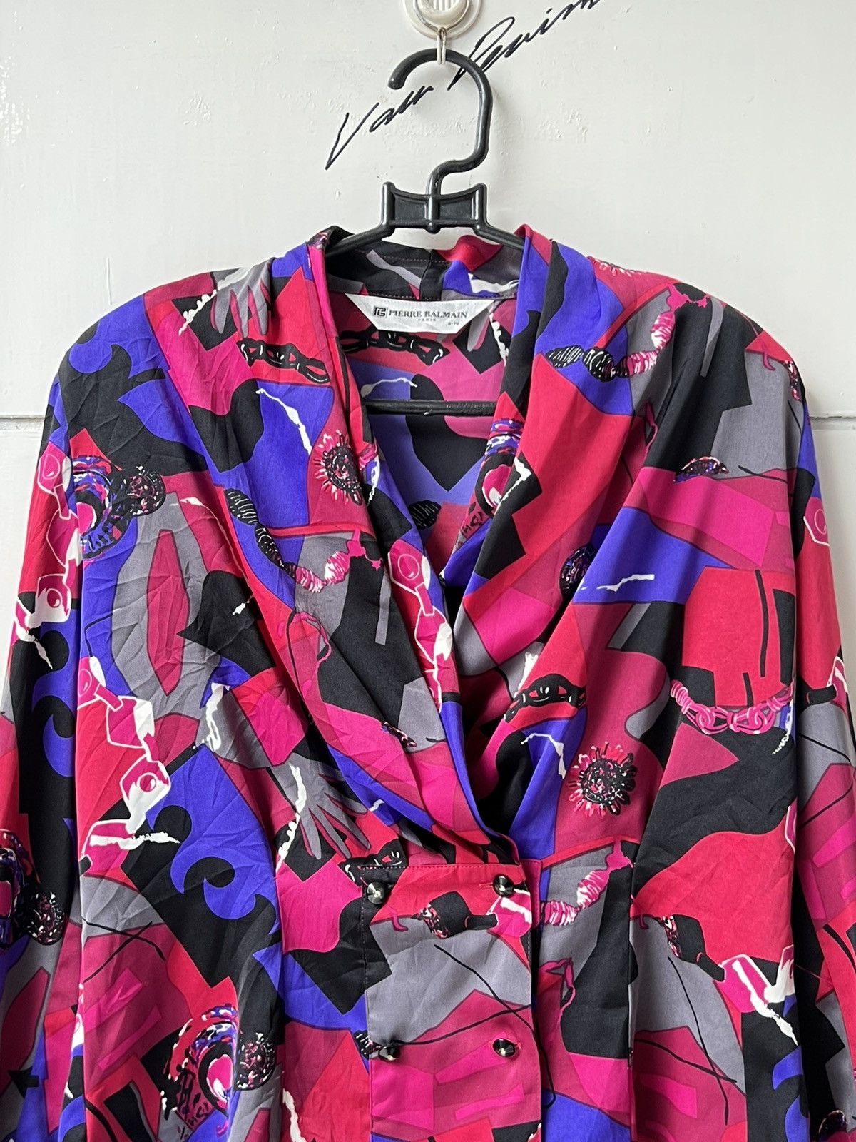 Pierre Balmain Pierre Balmain Paris Motive Blouse Size XS / US 0-2 / IT 36-38 - 11 Thumbnail